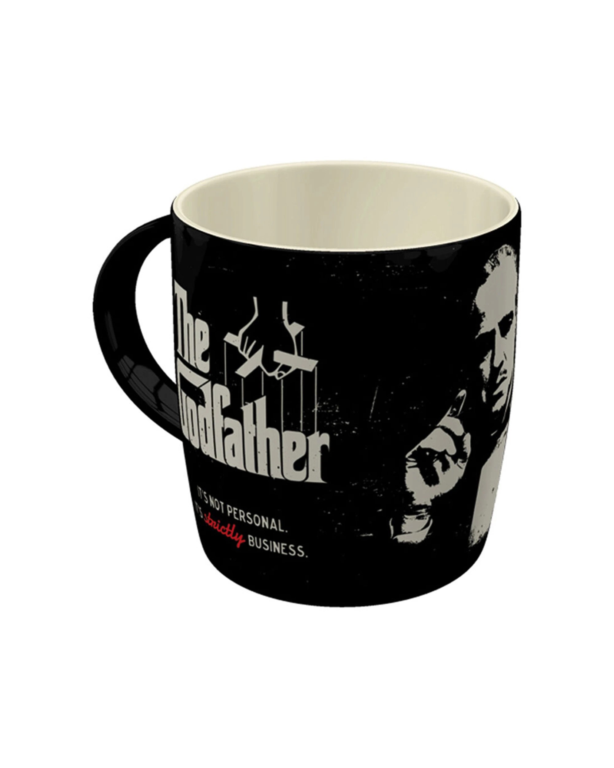2 Nostalgic-Art 4PK Ceramic Mug 330ml Retro Design - The Godfather Strictly Business - Black, 2 of 6