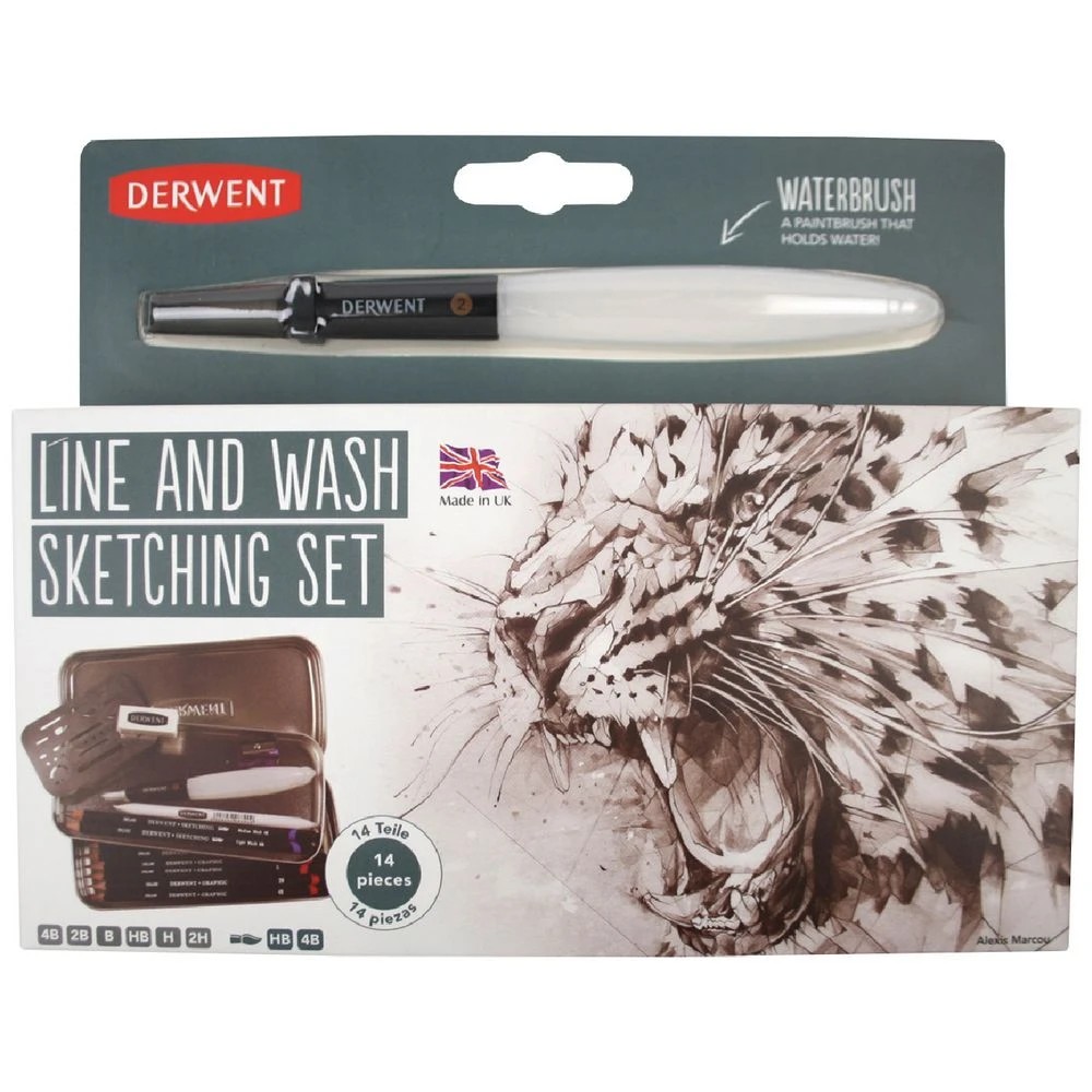 1 Derwent Line and Wash Sketch Set, 1 of 2