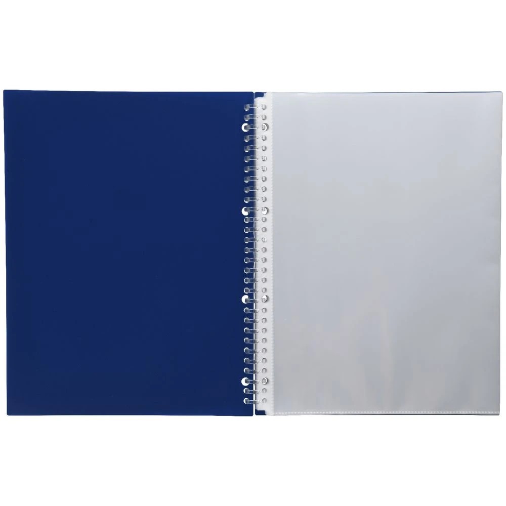 3 Aqua Drops Refillable Display Book A4 20 Pockets Vivid Navy, 3 of 4