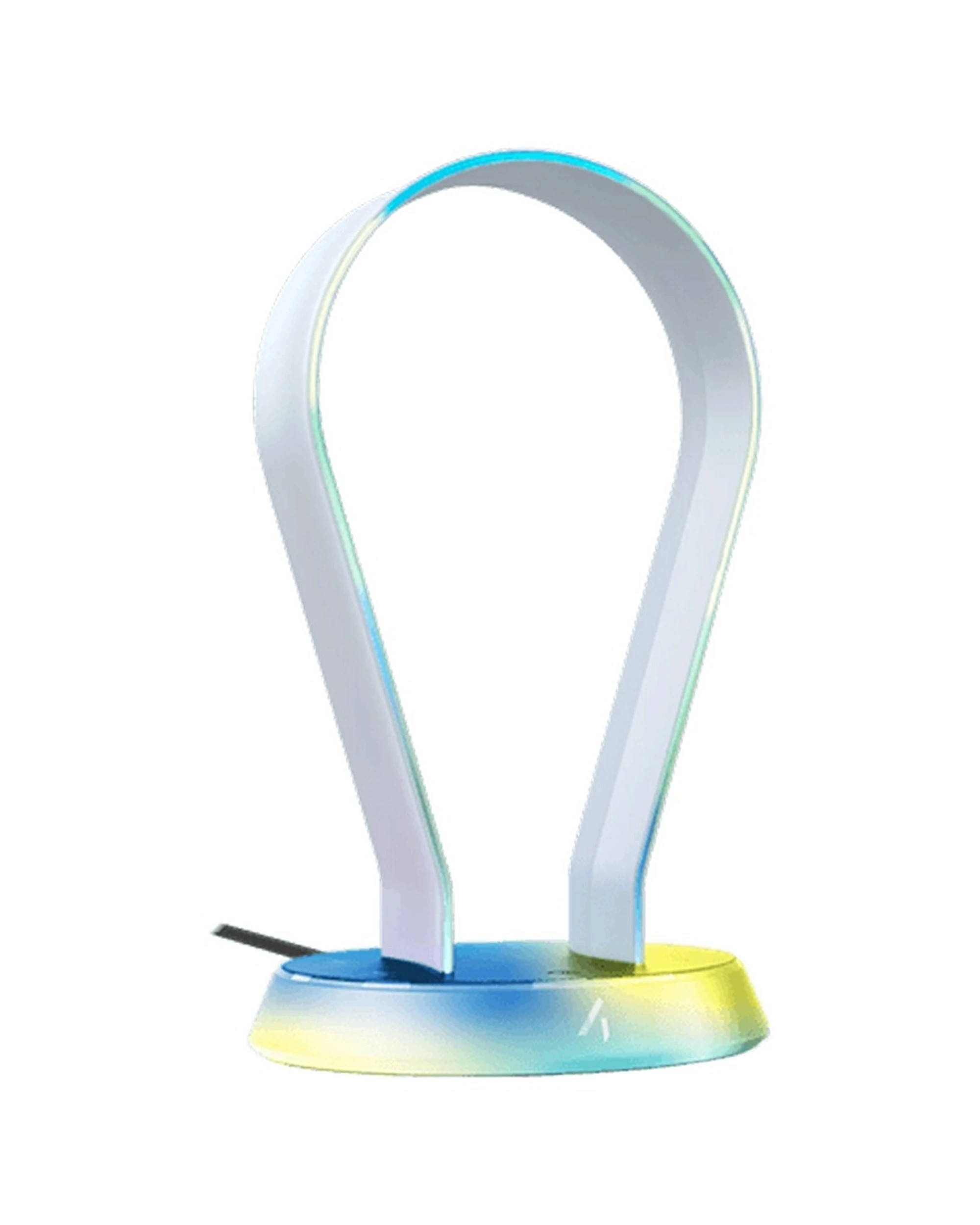 1 4Gamers Light Up Charging Gaming Headset Holder Stand Multiformat For PS5 PS4 - White, 1 of 5