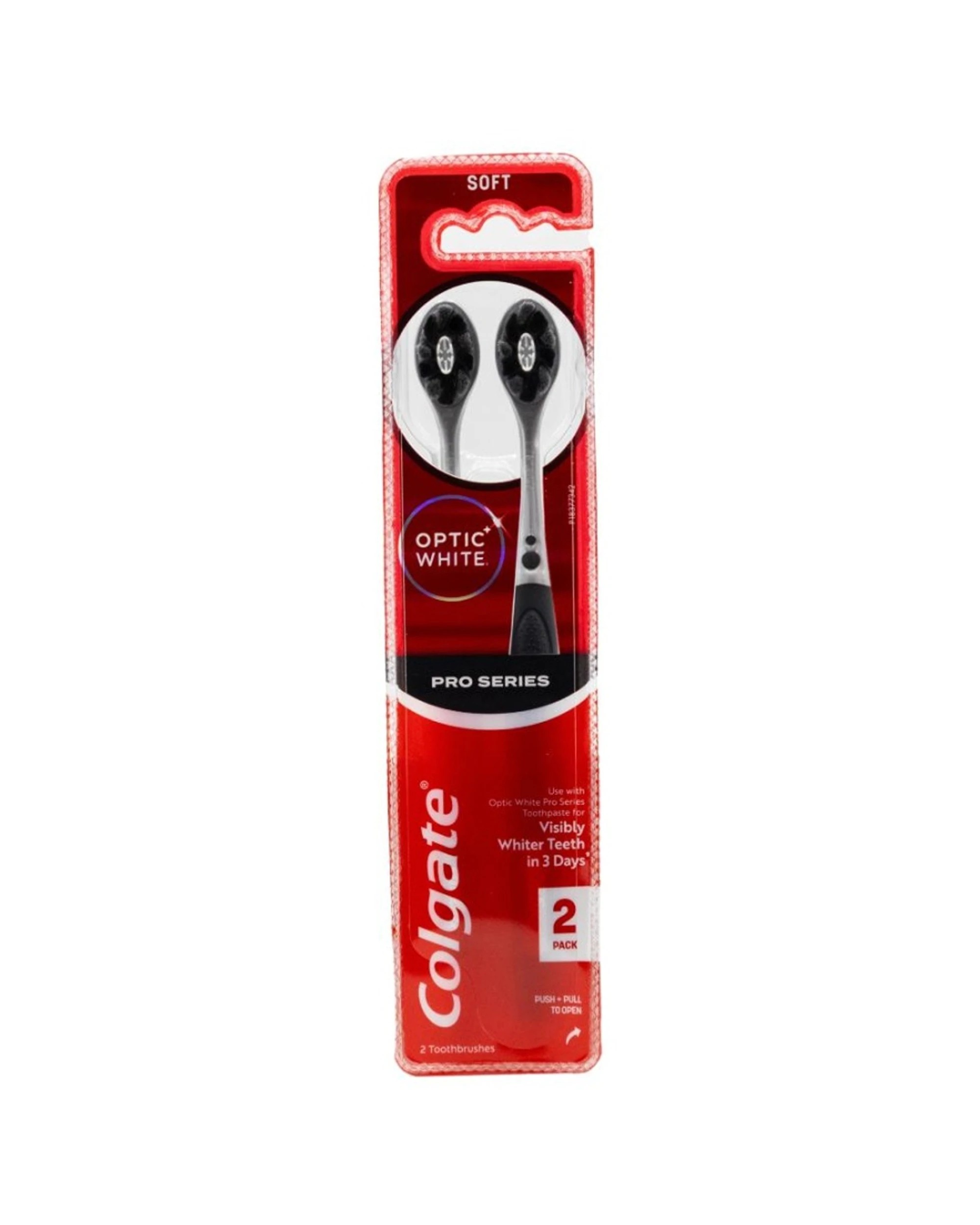 2 Colgate 12x 2pc Toothbrush Optic Pro Series Soft Pack - Multi, 2 of 3