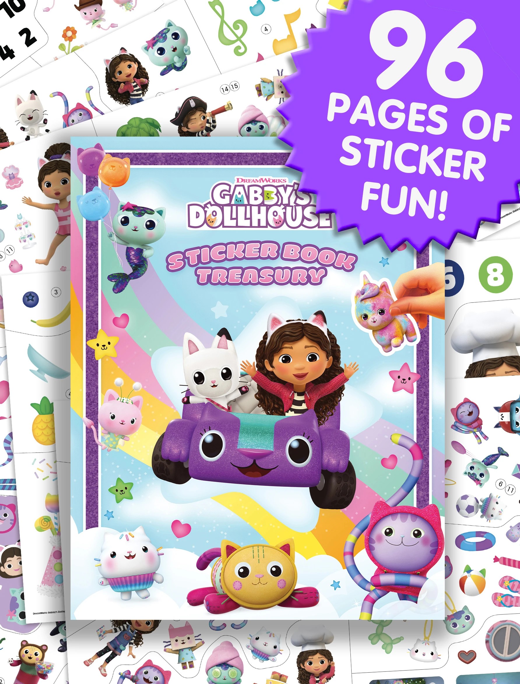 3 Sticker Book Treasury: Gabby's Dollhouse - Book, 3 of 4