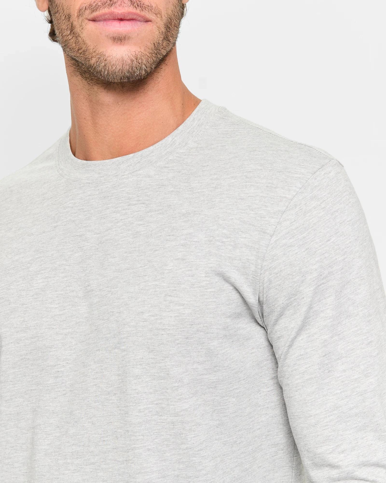 5 Target Australian Cotton Long Sleeve T-Shirt GREY MARLE, 5 of 5