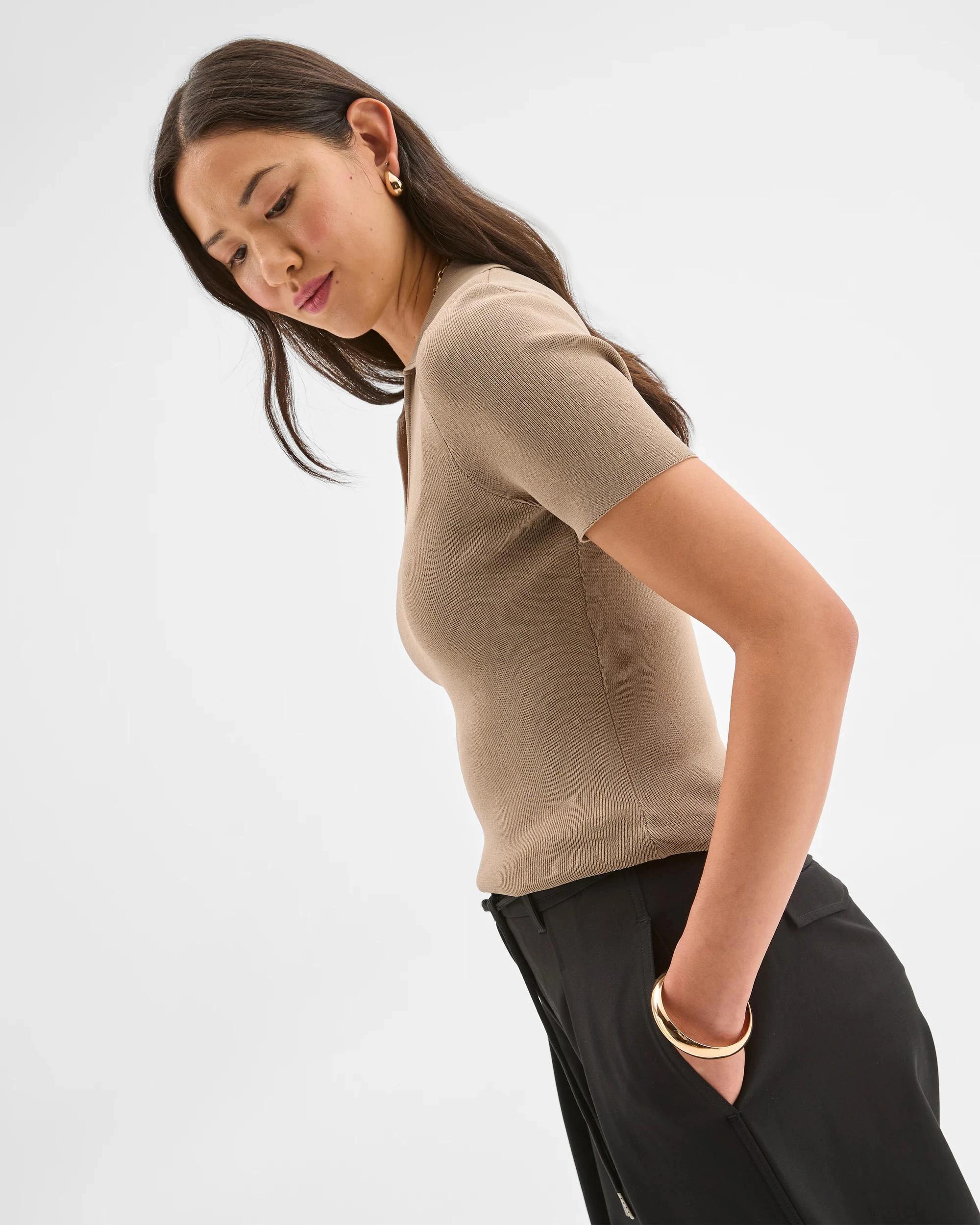 7 Preview Short Sleeve Ultimate Polo Top WEATHERED TEAK, 7 of 8