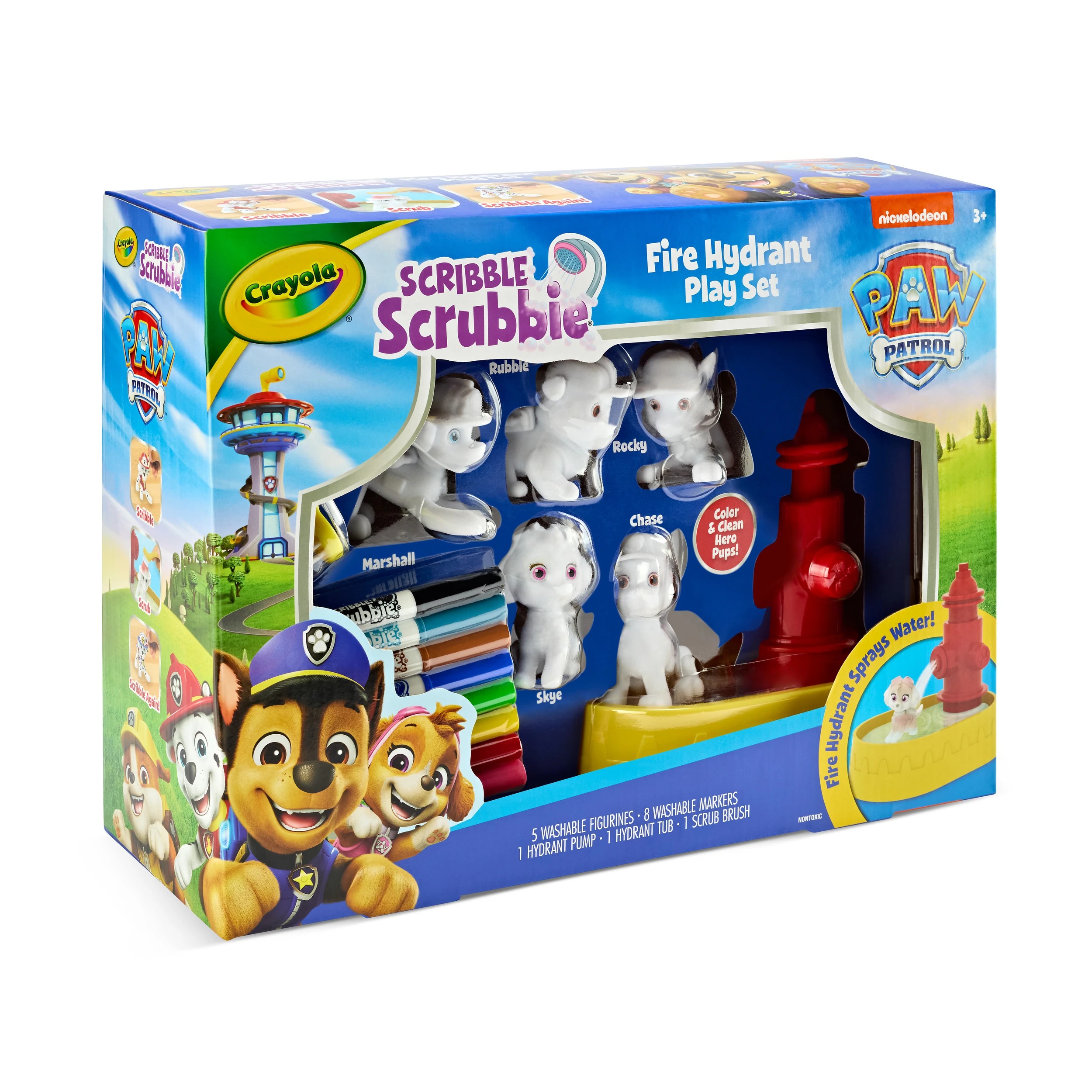 1 PAW Patrol Crayola Scribble Scrubbie Fire Hydrant Play Set, 1 of 3