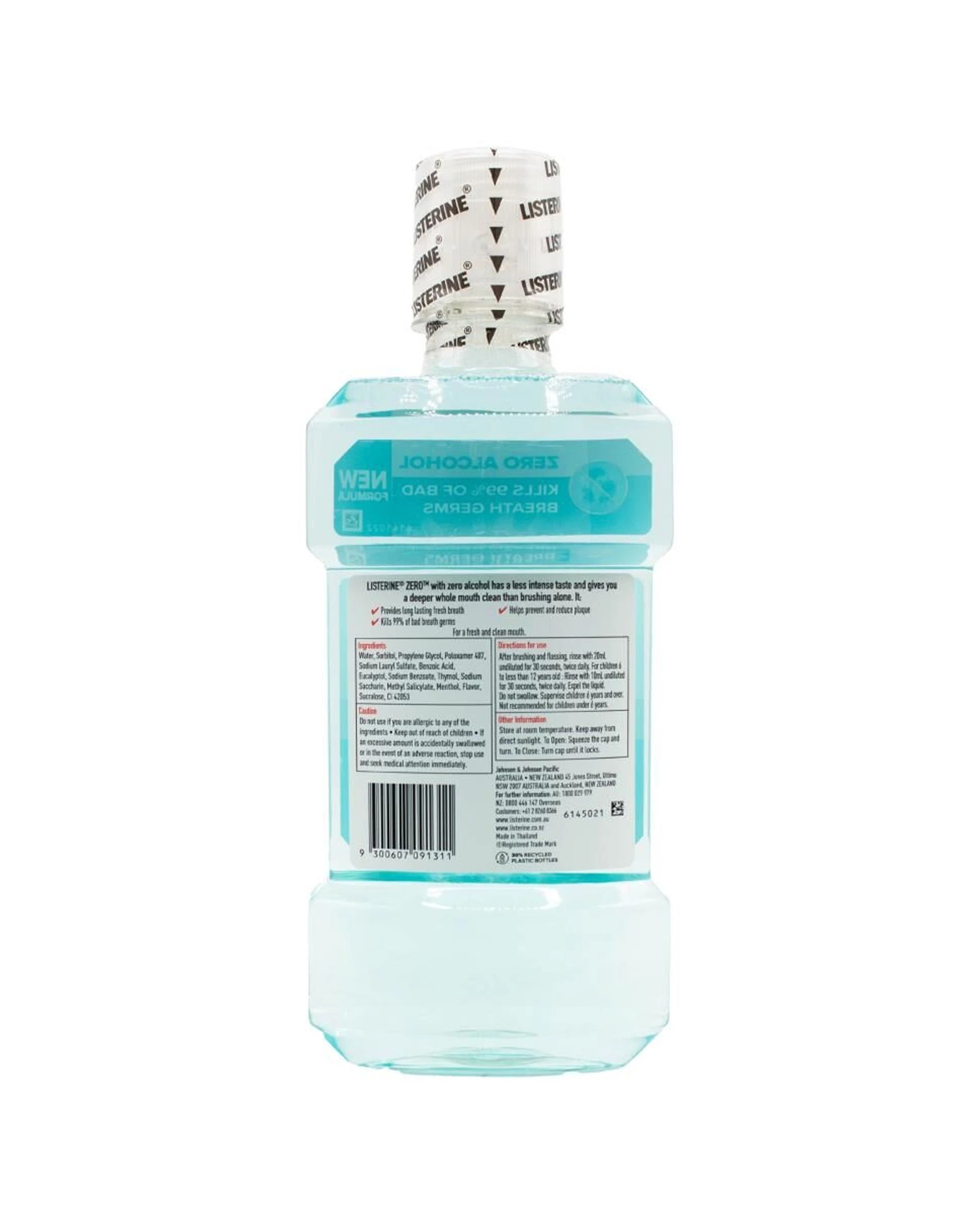 3 Listerine 4PK Antibacterial Mouthwash Mild Taste Zero Alcohol Free 750ml - Multi, 3 of 3