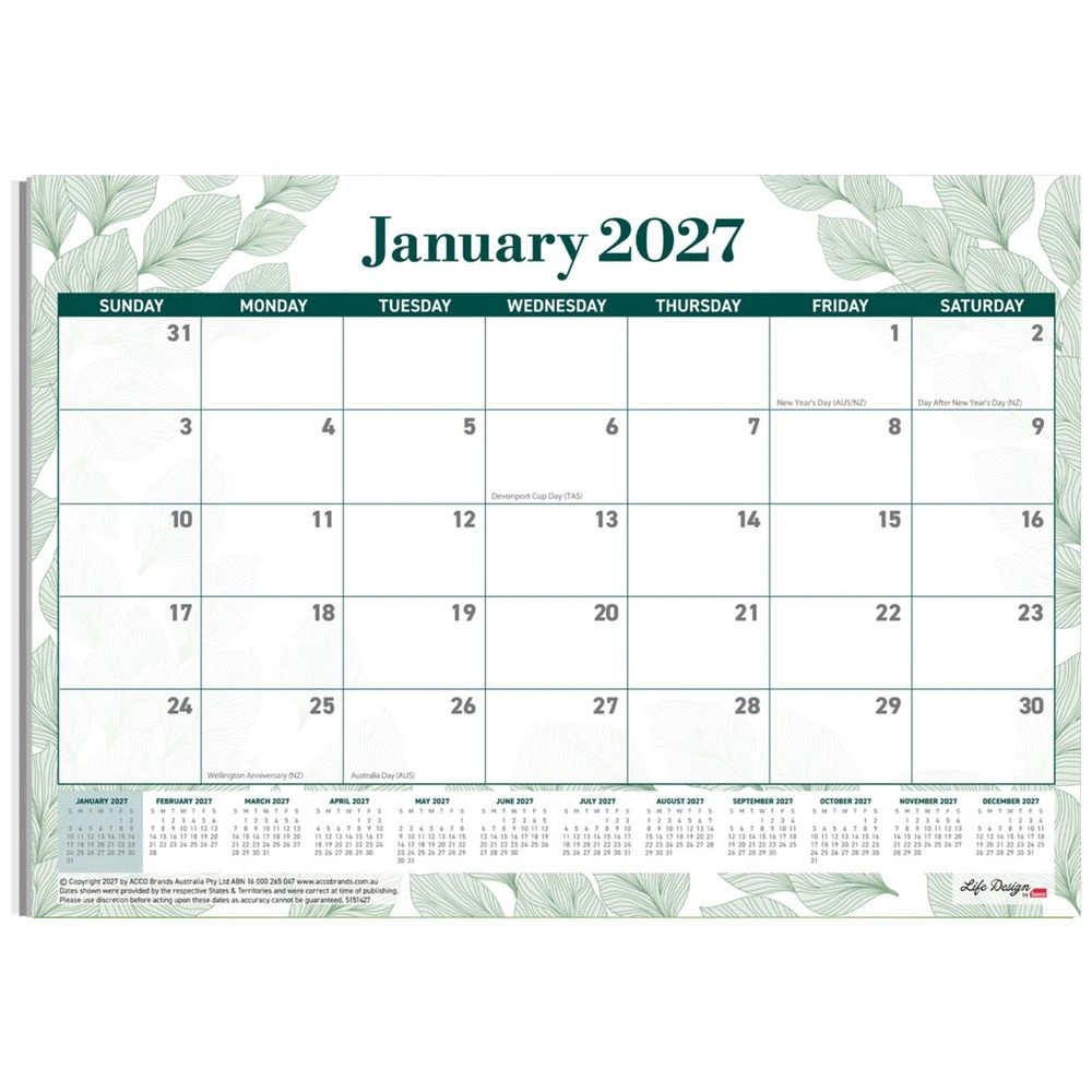 1 Sasco Eco Desk Planner Large 2027, 1 of 2