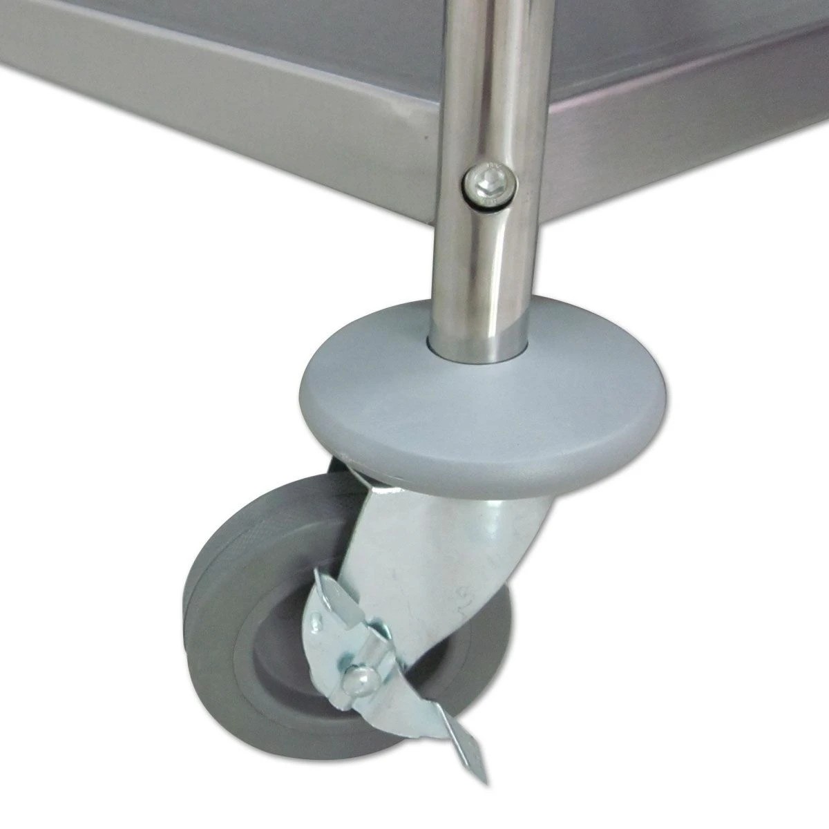 5 Ausway Kitchen Cart Dishes Trolley Storage Shelf with Wheels - Silver, 5 of 8