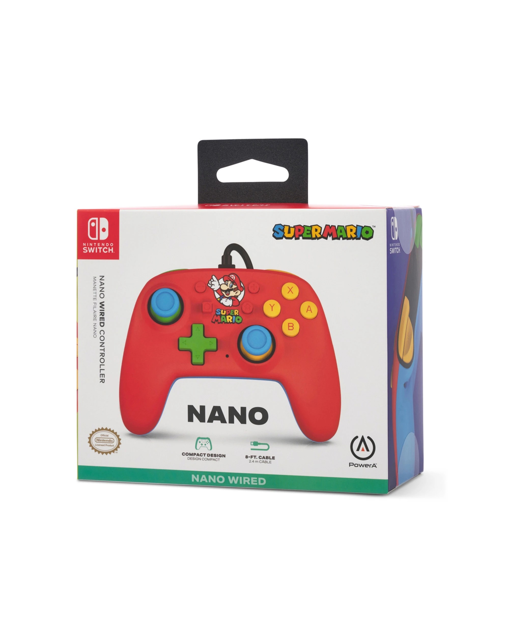 4 Powera Nano Wired Videogame Gaming Controller Mario Nintendo Switch 2.4m Cable - Multi, 4 of 9
