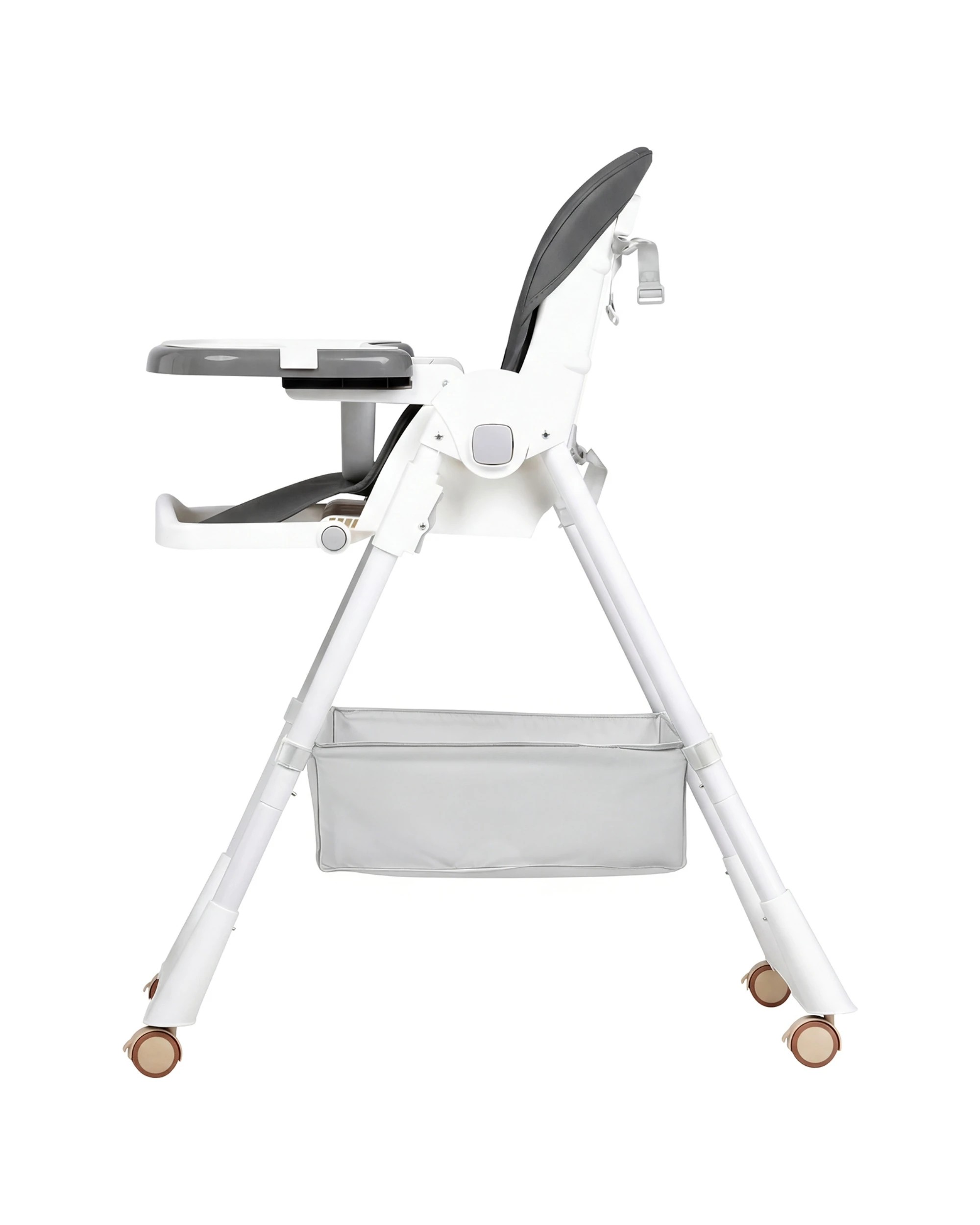 2 3-in-1 Folding Baby High Chair Toddler Feeding Chair Grey, 2 of 9