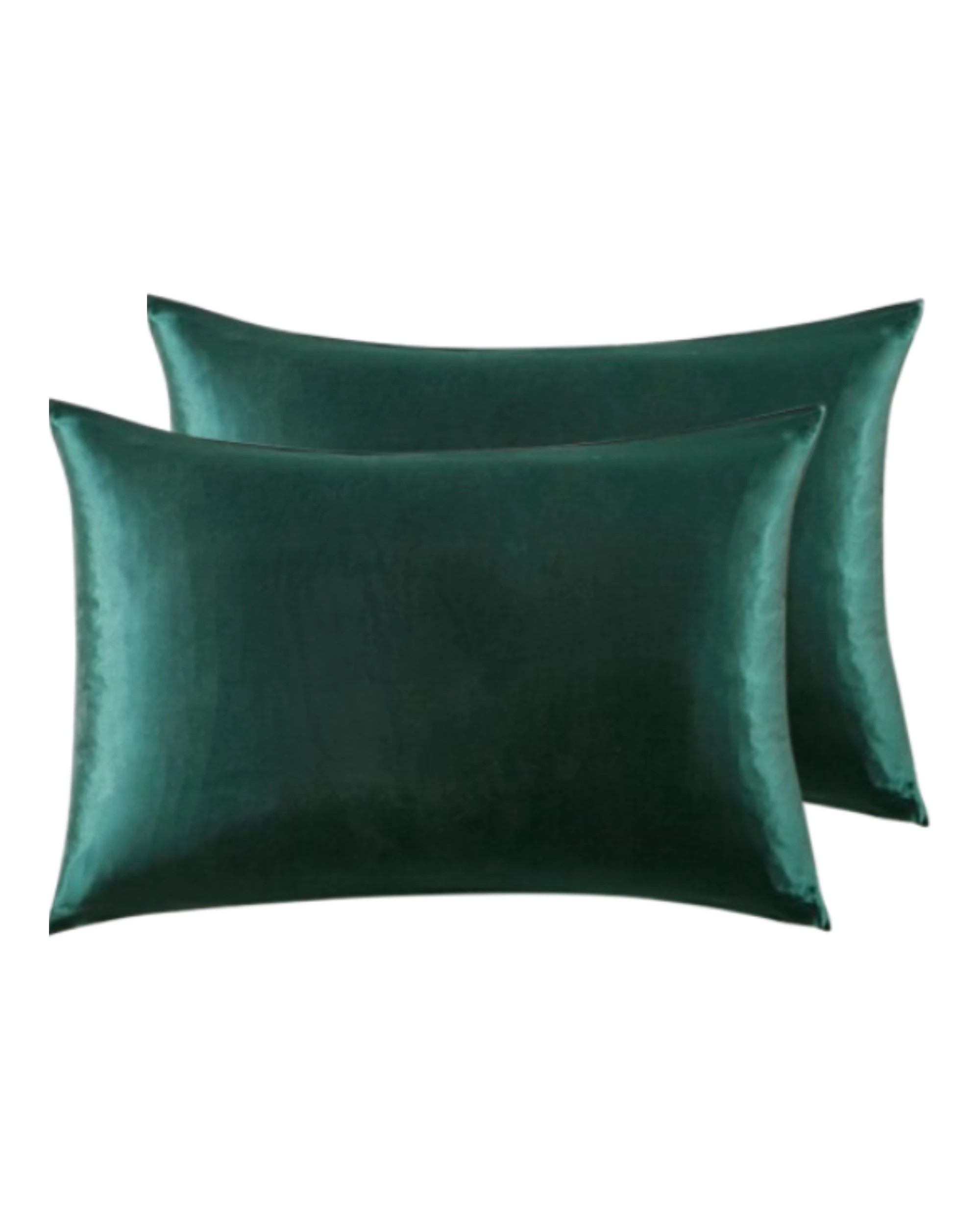 1 Gioia Casa 2-Pack Mulberry Silk Pillowcases Soft Hypoallergenic - Emerald Green, 1 of 3
