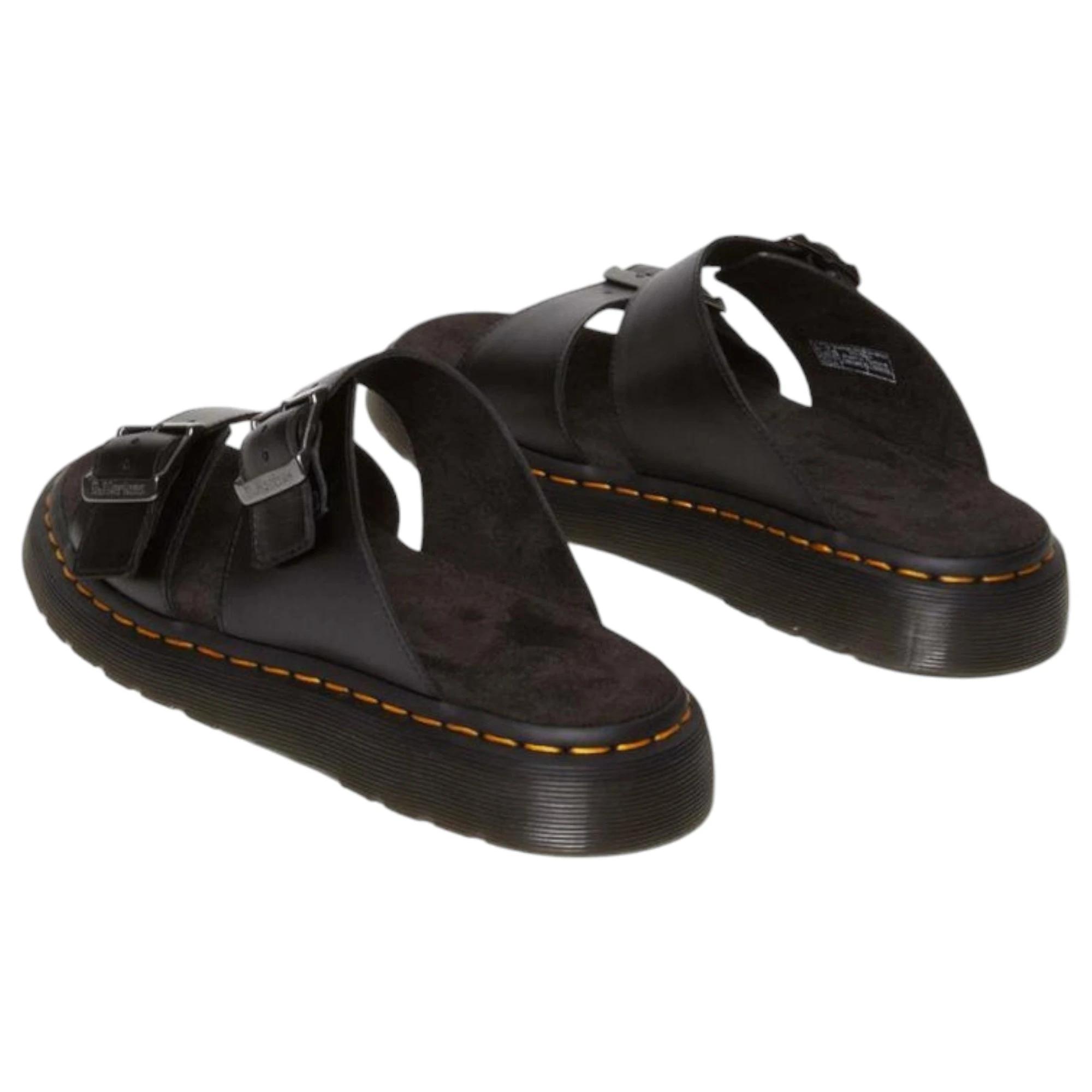 4 Dr. Martens Mens Josef Analine Sandals Shoes BLACK, 4 of 7