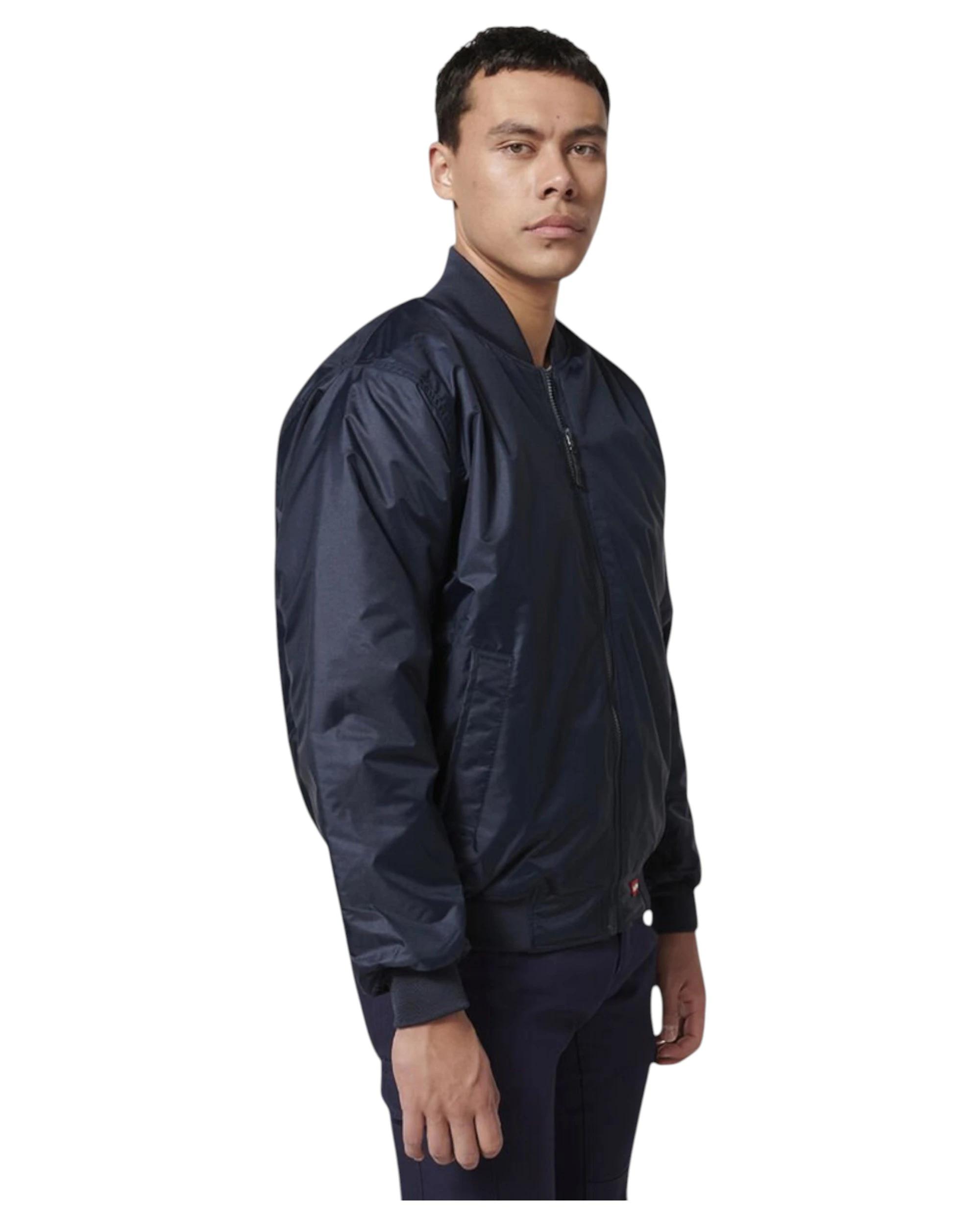 4 Hard Yakka Mens Bomber Jacket Waterproof Winter Zip Up Navy NAVY, 4 of 6