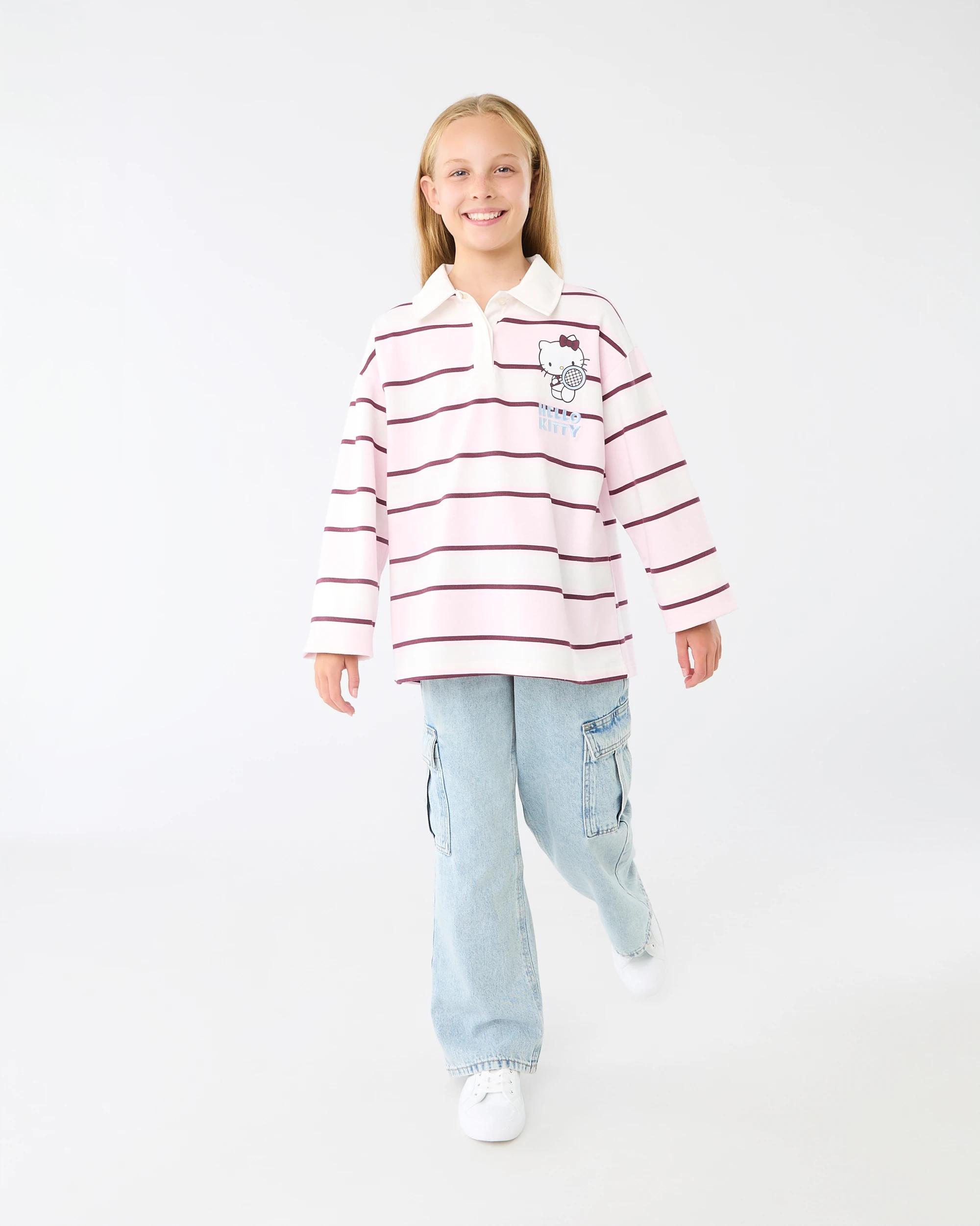 6 Hello Kitty License Rugby Sweatshirt Hellokitty, 6 of 7