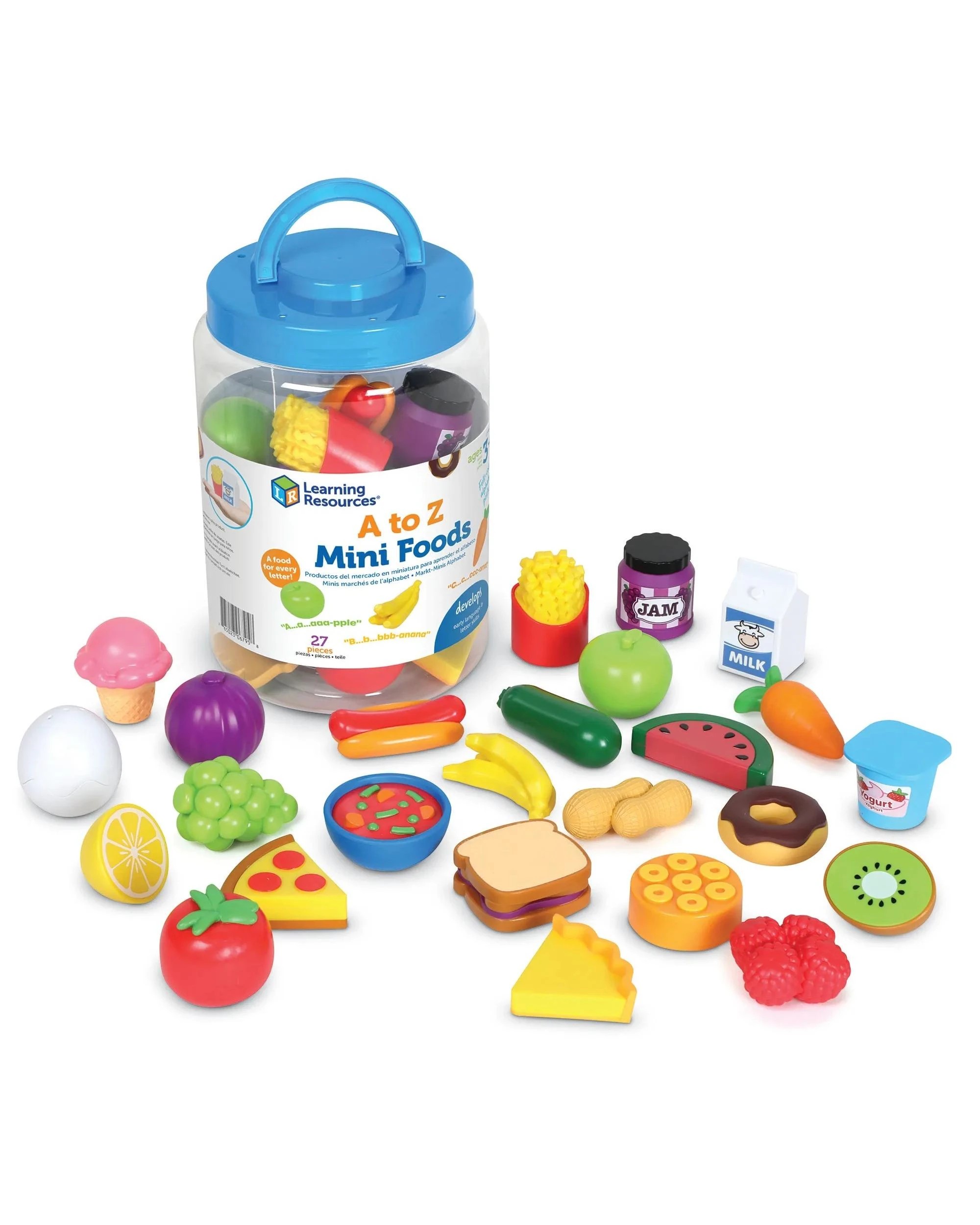 1 Learning Resources A-Z Mini Foods Alphabet 27 Piece Set, 1 of 6