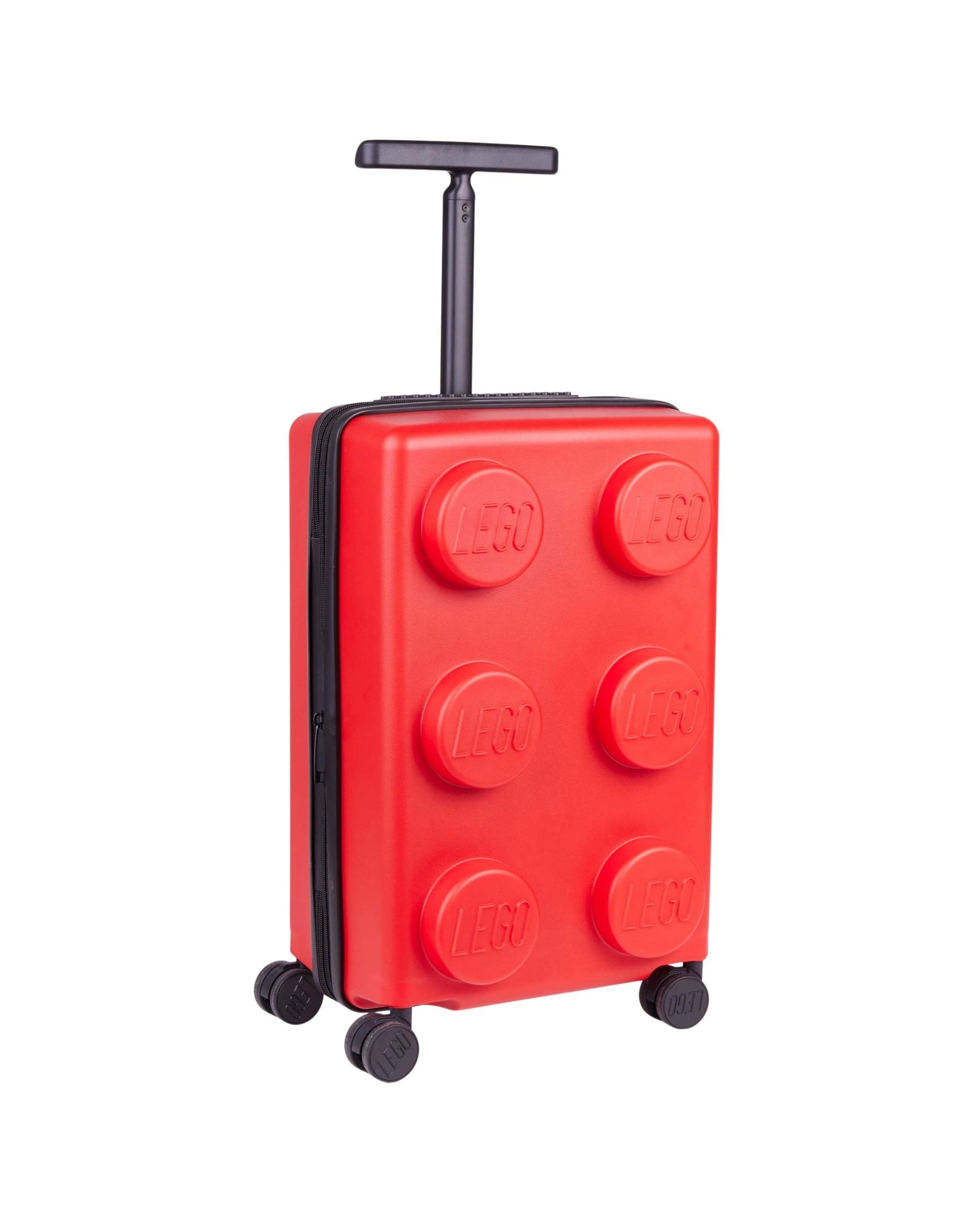 1 LEGO Brick 2x3 Bright Red Expandable Trolley Luggage, 1 of 4
