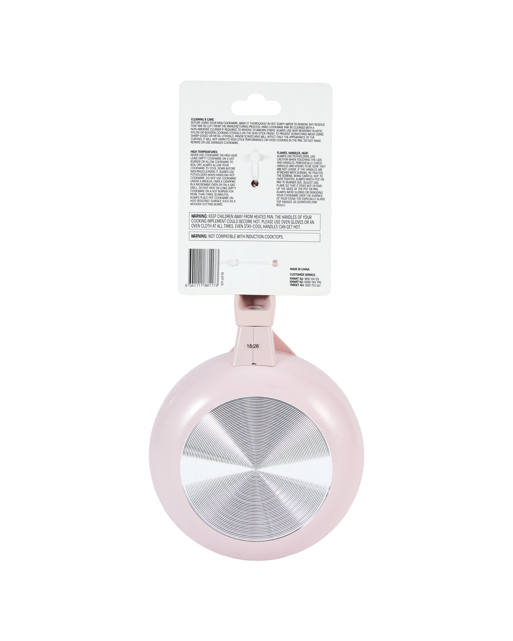 10 14cm Mini Fry Pan with Egg Flip - Pink, 10 of 10
