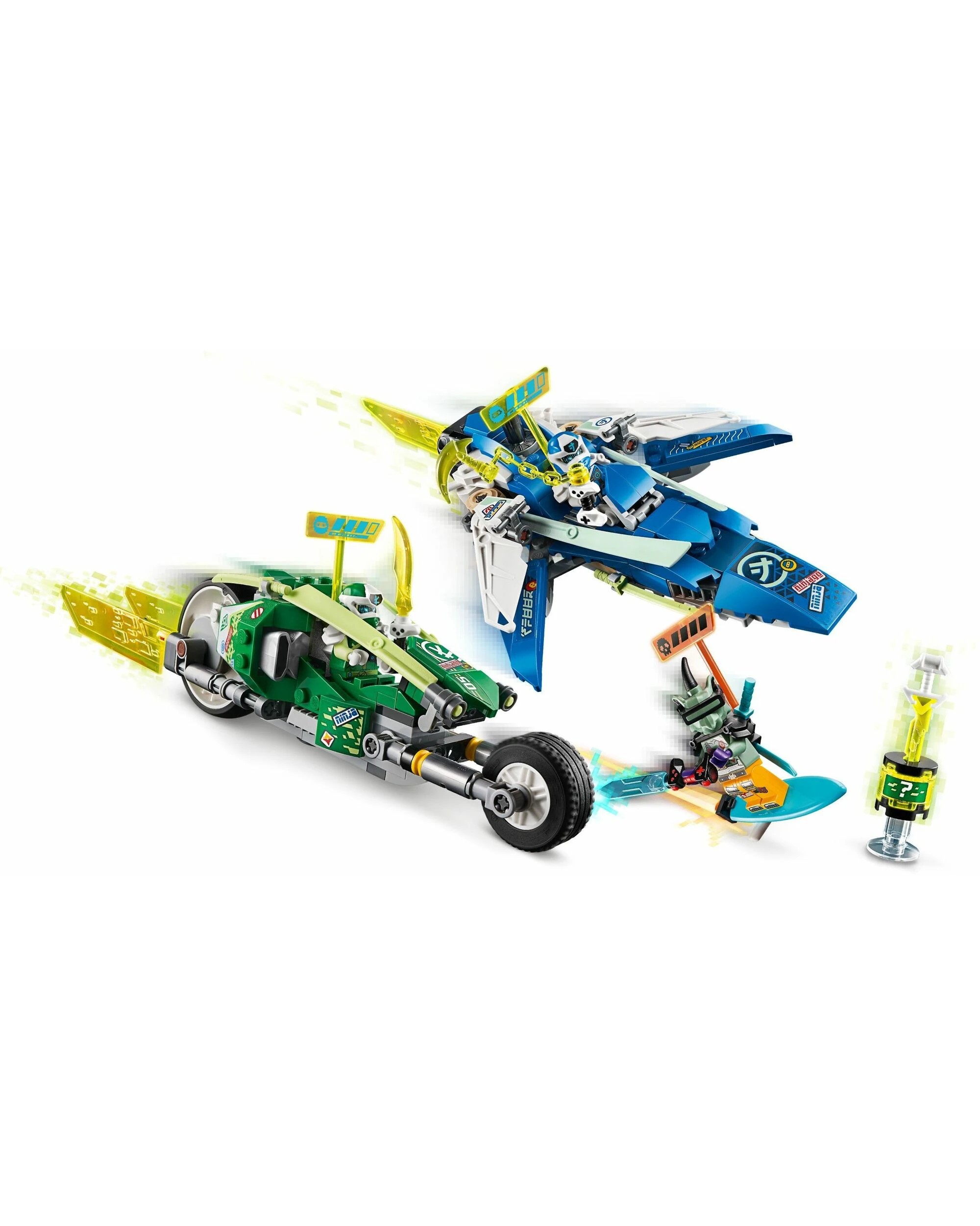 2 LEGO 71709 Jay & Lloyd's Velocity Racers Ninja Bikes & Speeder, 2 of 5