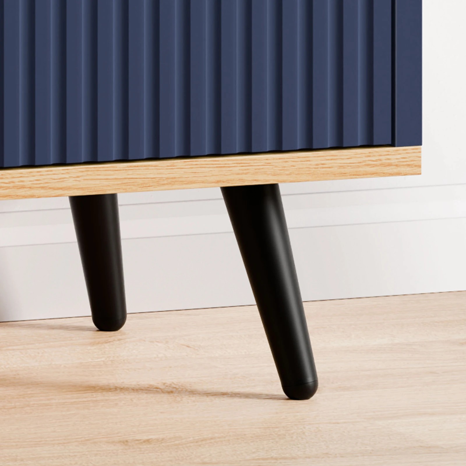 7 Alfordson 3 Chest of Drawers Modern Storage Cabinet Dresser Blue - Blue, 7 of 10