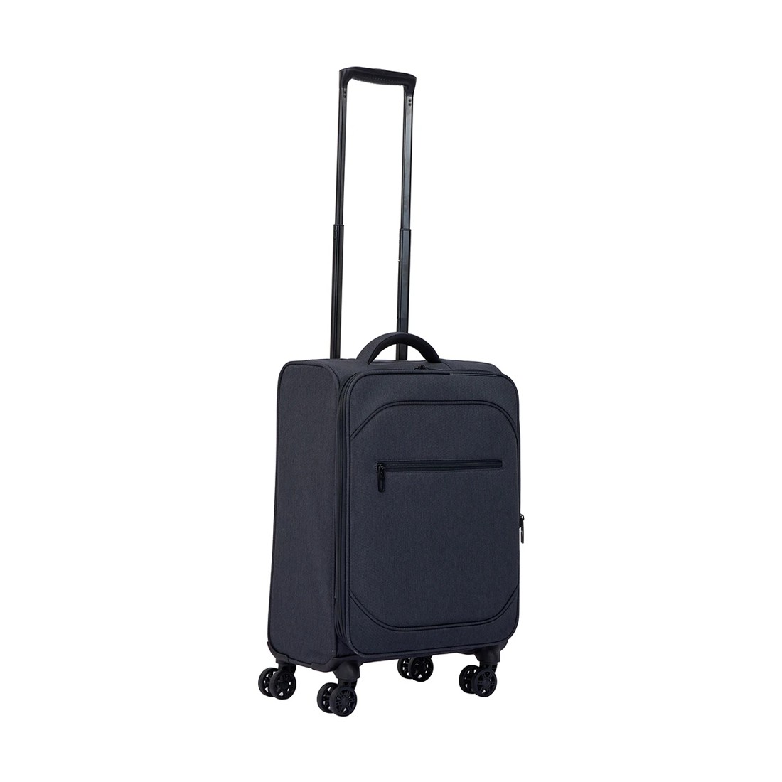 1 49.5cm 8 Wheels Lightweight Soft Case - Charcoal, 1 of 8
