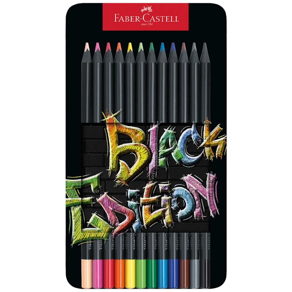 1 Faber-Castell Black Edition Pencils Assorted 12 Pack, 1 of 4