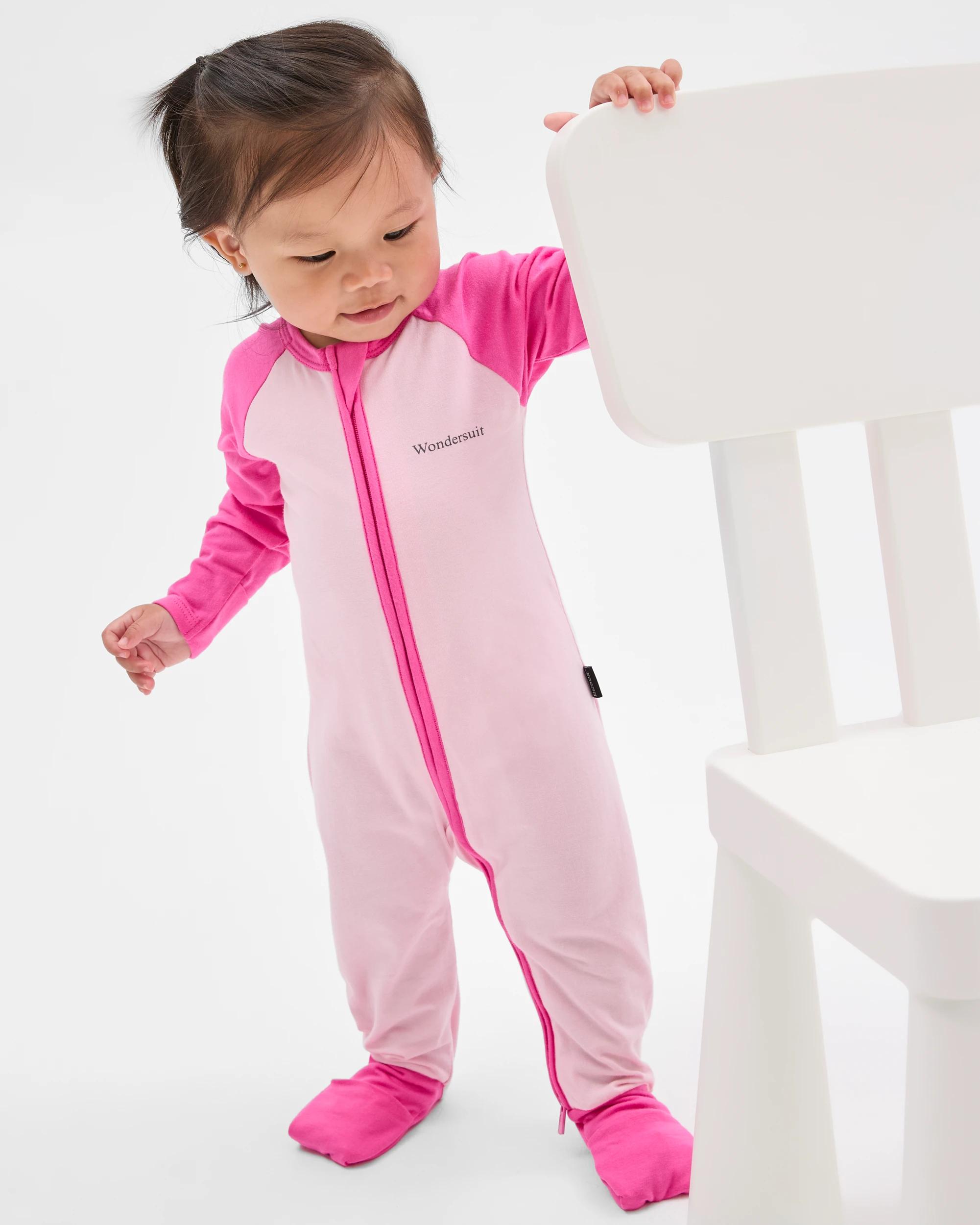 2 Bonds Baby Spliced Zippy Coverall PINK, 2 of 4