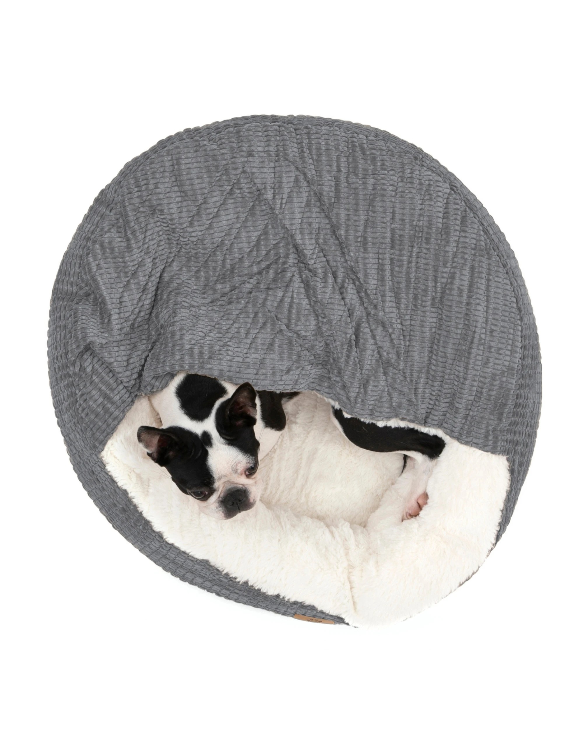 4 Charlie's Snookie Hooded Calming Dog Bed Extra Large - Grey, 4 of 9