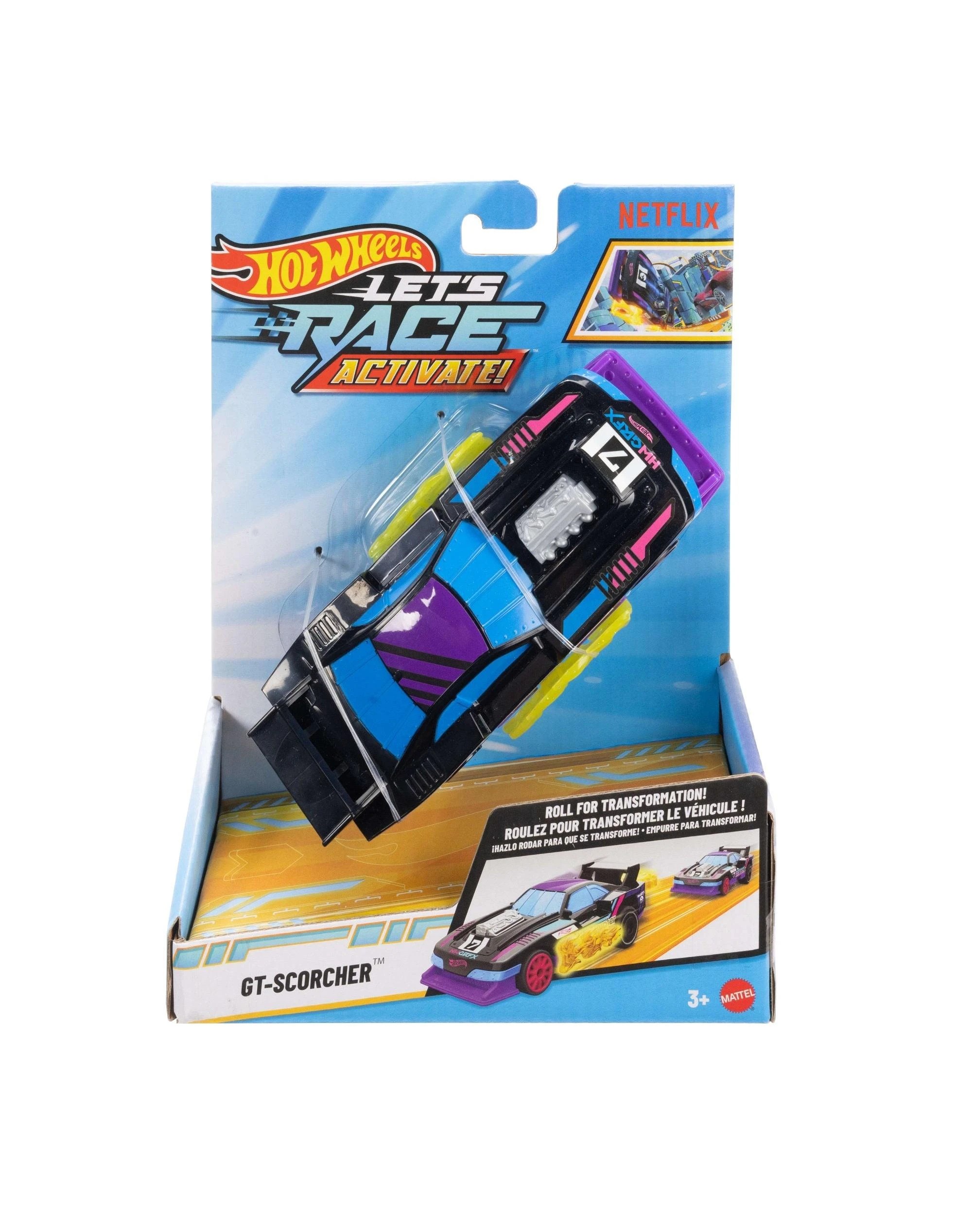 1 Mattel Hot Wheels Let's Race Activate! GT-Scorcher Diecast Vehicle, 1 of 6