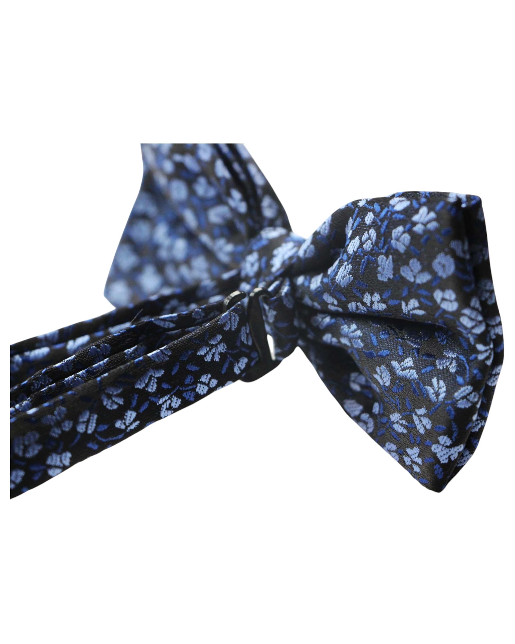 2 Zasel Mens Blue Floral Patterned Bow Tie - Multi, 2 of 4