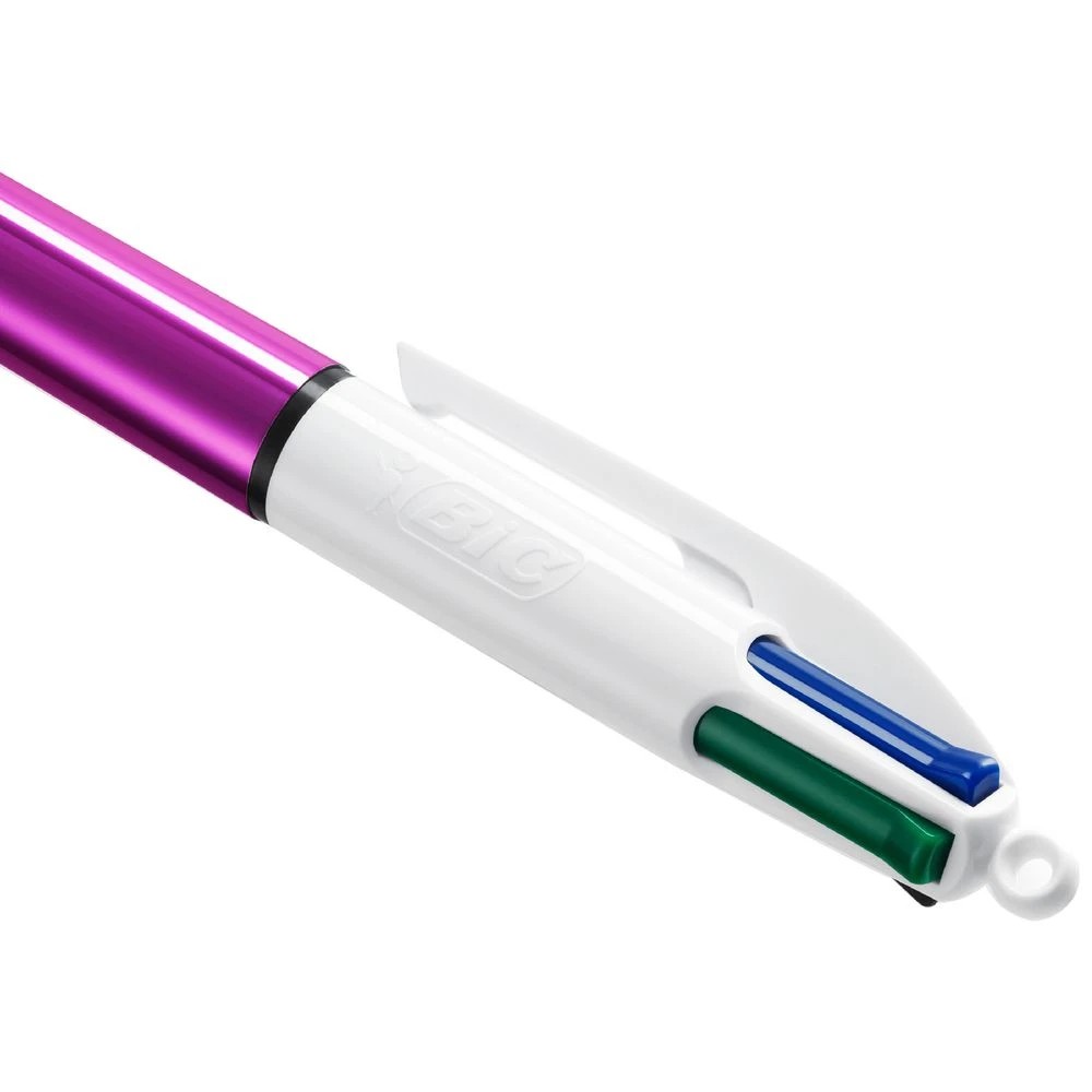 6 BIC 4 Colours Shine Ballpoint Pen Purple, 6 of 6