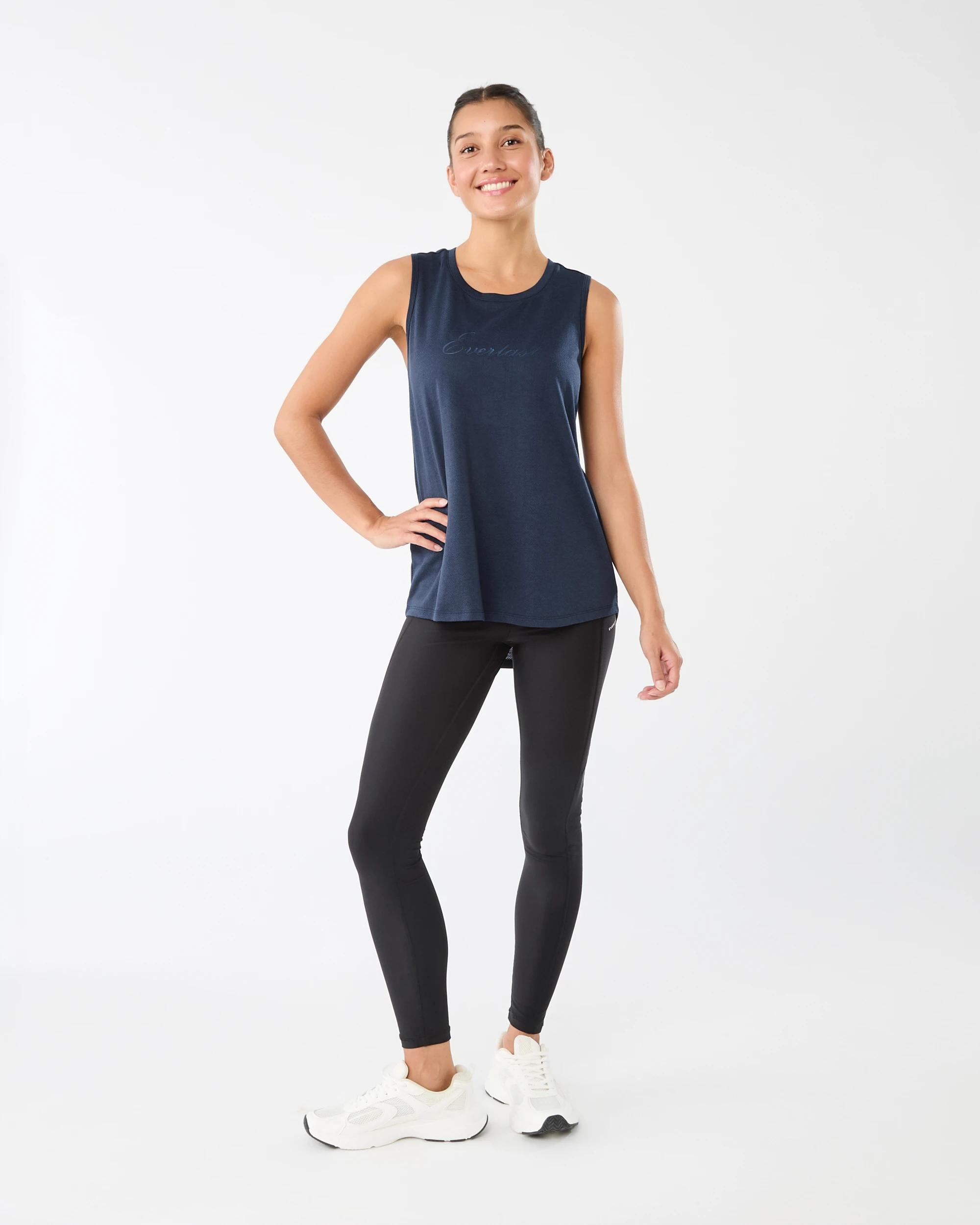 7 Everlast Womens Keyhole Tank Mood Indgo, 7 of 7