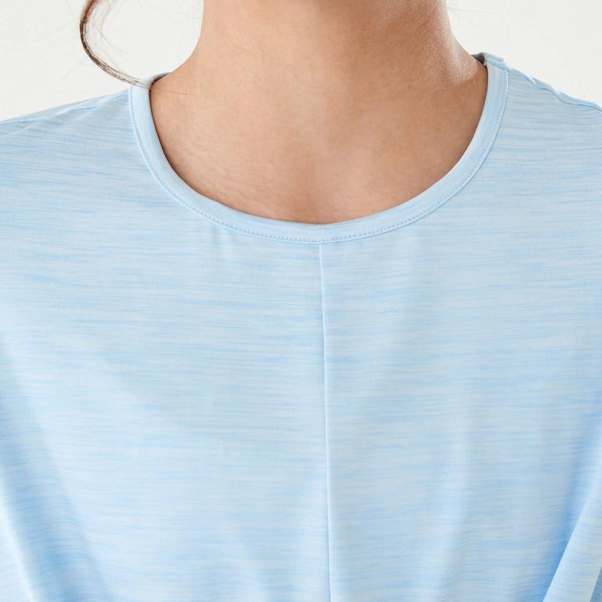 4 Active Kids Twist Front T-shirt Blu Marle, 4 of 9