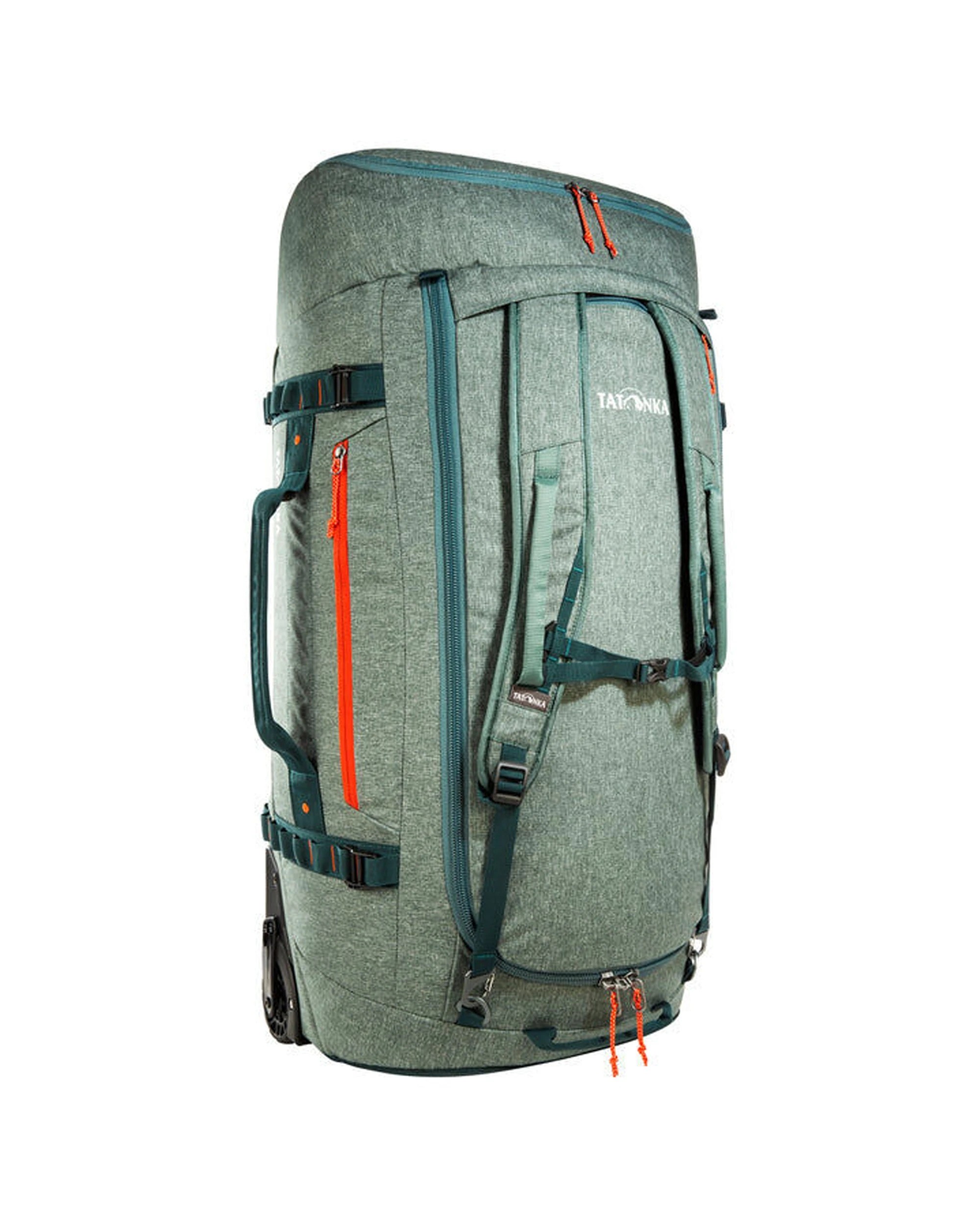 1 Tatonka Nylon Wheeled Duffle Travel Trolley Luggage Bag 105L Capacity Foldable - Green, 1 of 10