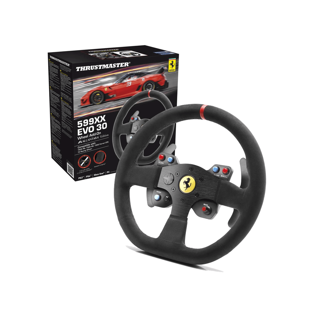 1 Thrustmaster 599XX EVO Alcantara Leather Wheel ADD-ON, 1 of 4