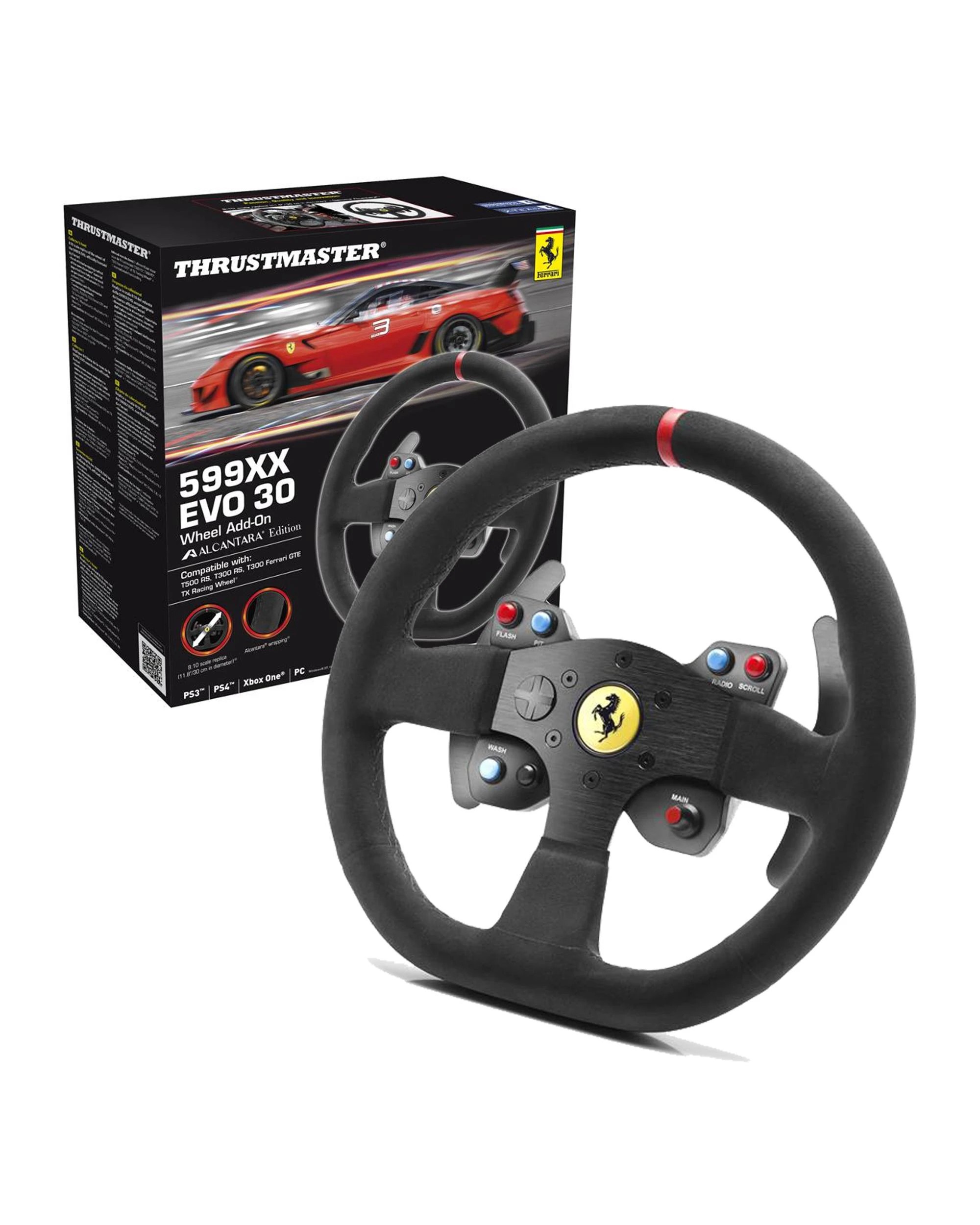 1 Thrustmaster 599XX EVO Alcantara Leather Wheel ADD-ON, 1 of 4