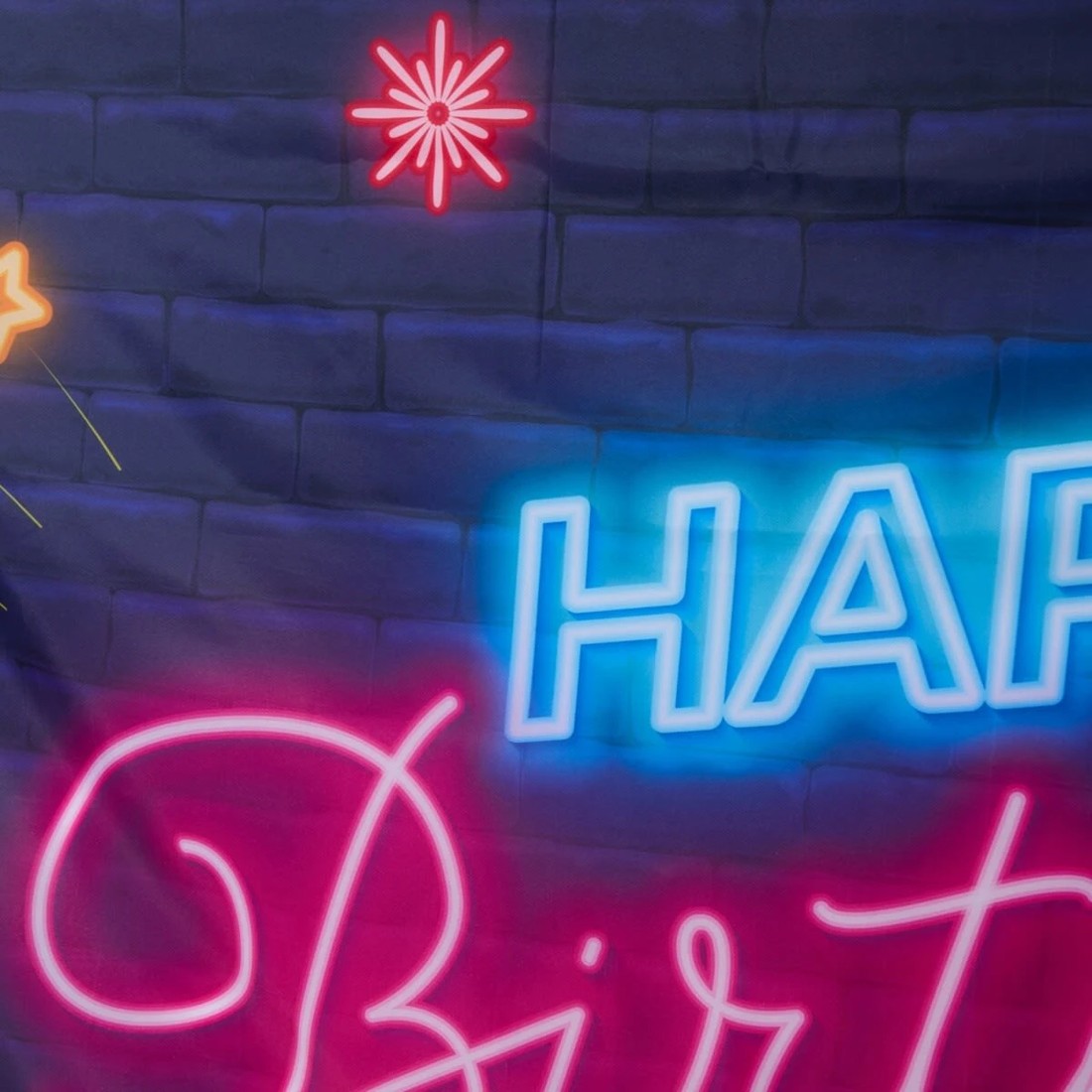 4 Happy Birthday Printed Backdrop, 4 of 7