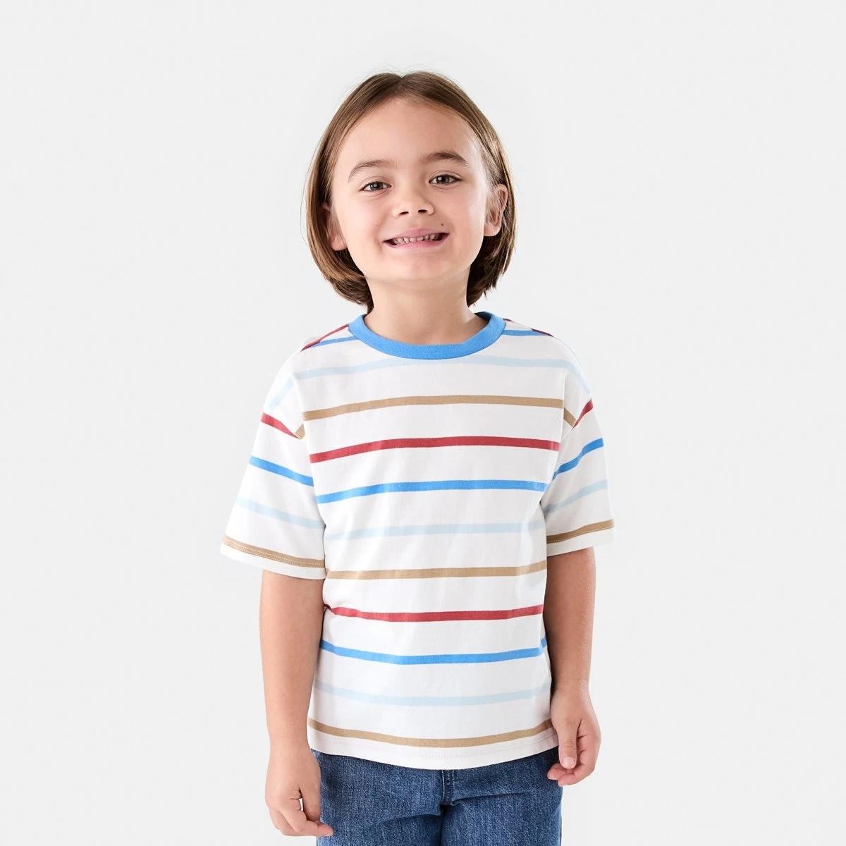 1 Stripe T-shirt THICK AND THIN MULTI STRIPE, 1 of 6