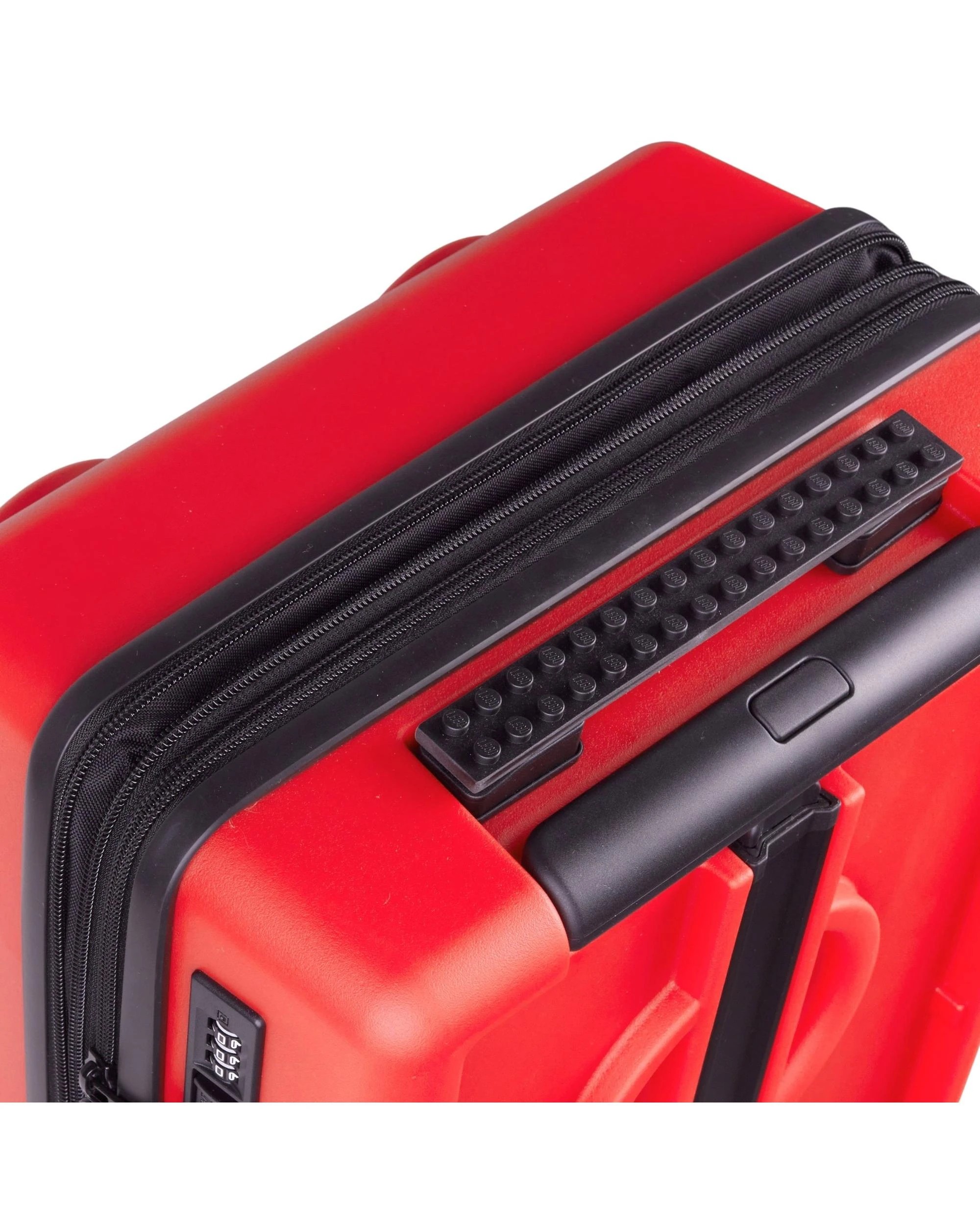 4 LEGO Brick 2x3 Bright Red Expandable Trolley Luggage, 4 of 4