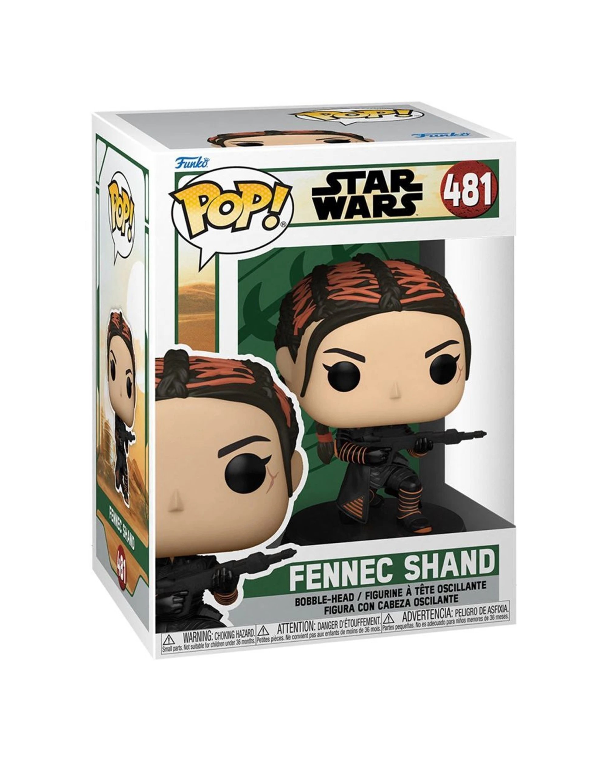 3 Pop Vinyl Figurine Star Wars Book Of Boba Fett Fennec Shand 10cm Collectible - Black, 3 of 3