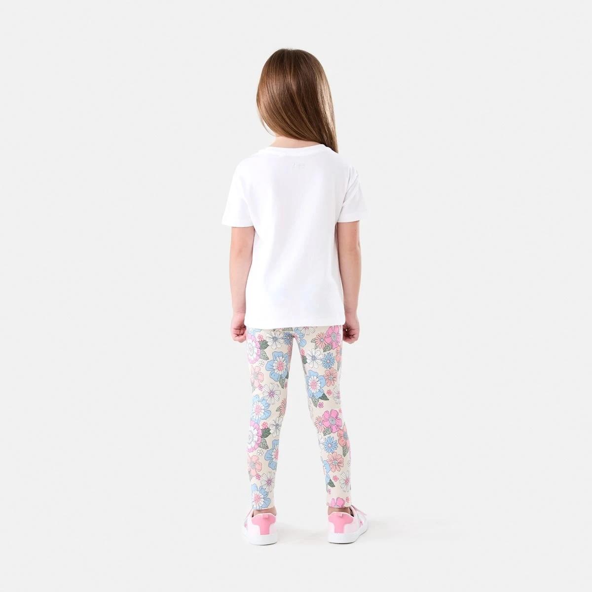 6 Printed Leggings RETRO BLOOMS CHALK, 6 of 6