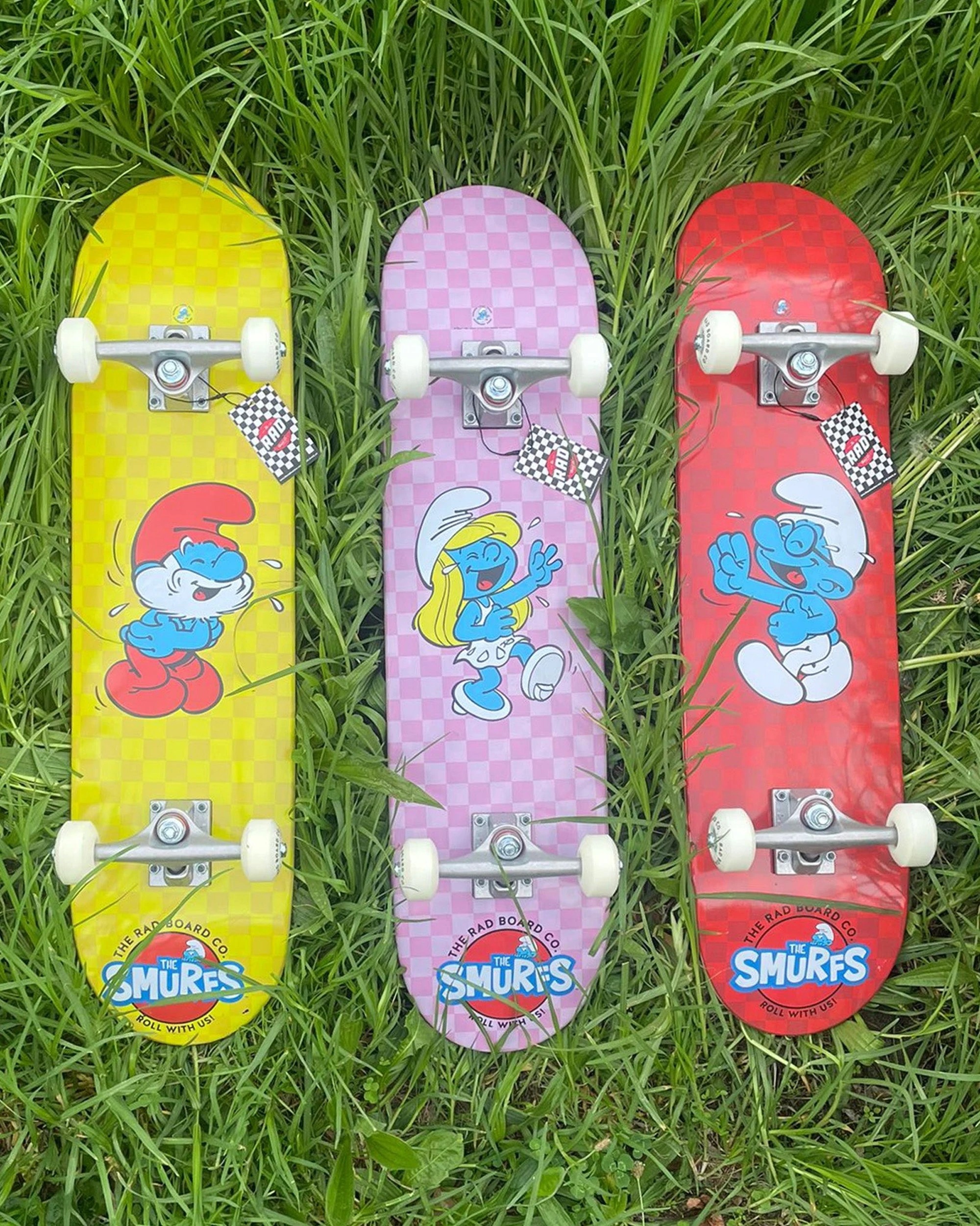 7 Rad Board Co Smurfs Complete Skateboard Dude Crew Papa Laughing 7.75 Inch - Multi, 7 of 7