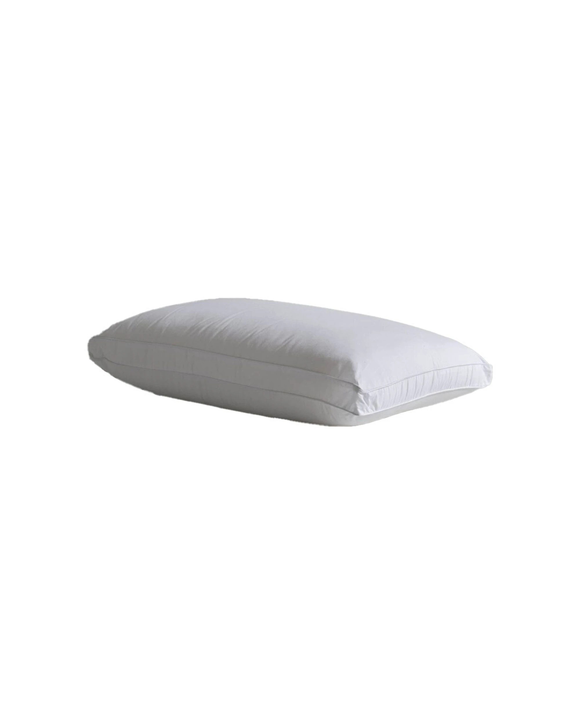 1 Canningvale Luxury Plush Microfibre Pillow Medium Profile Breathable Soft - White, 1 of 3