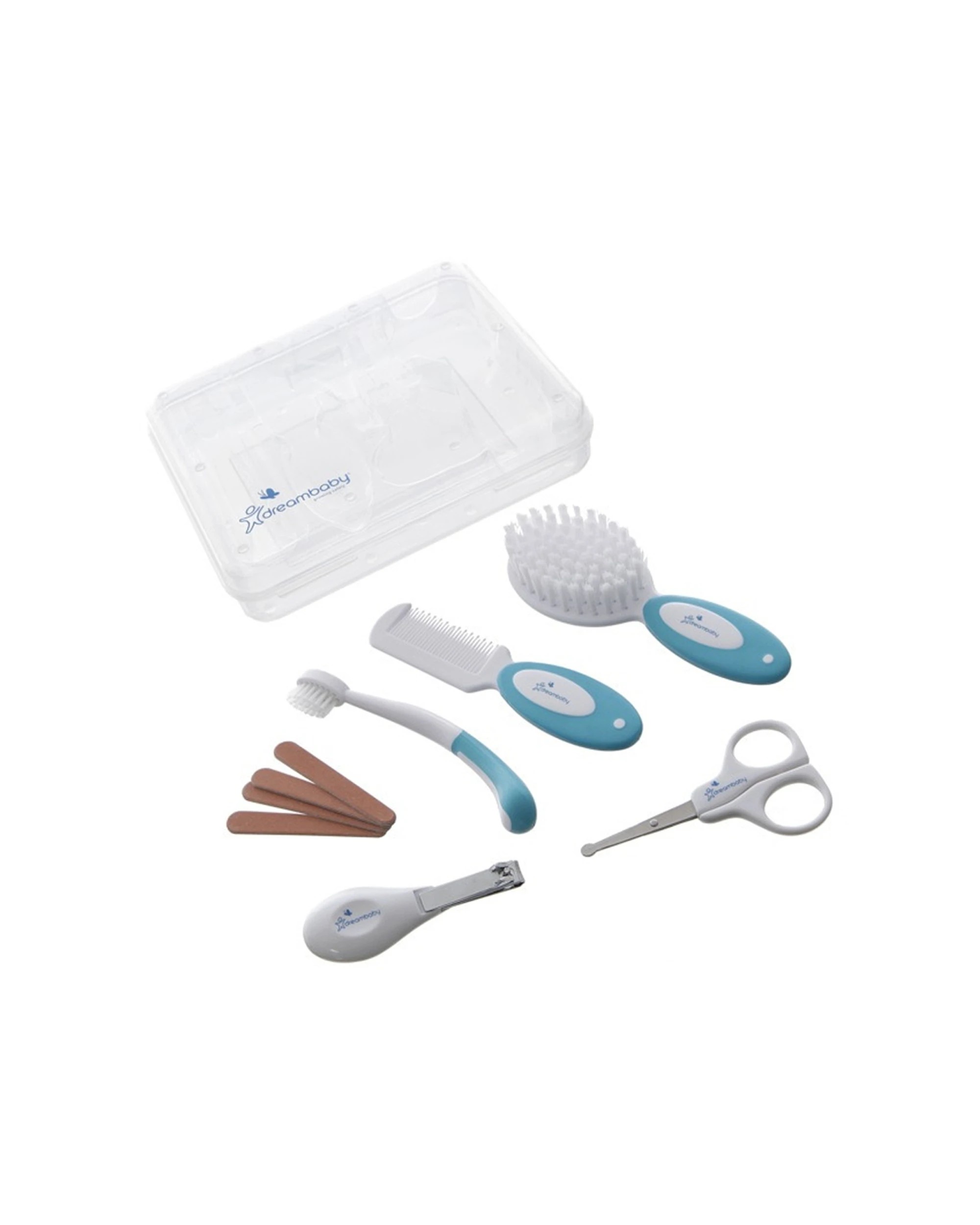 1 Dreambaby 10pc Aqua Baby Grooming Kit With Travel Case Included - Essential Kit
 - Blue, 1 of 3