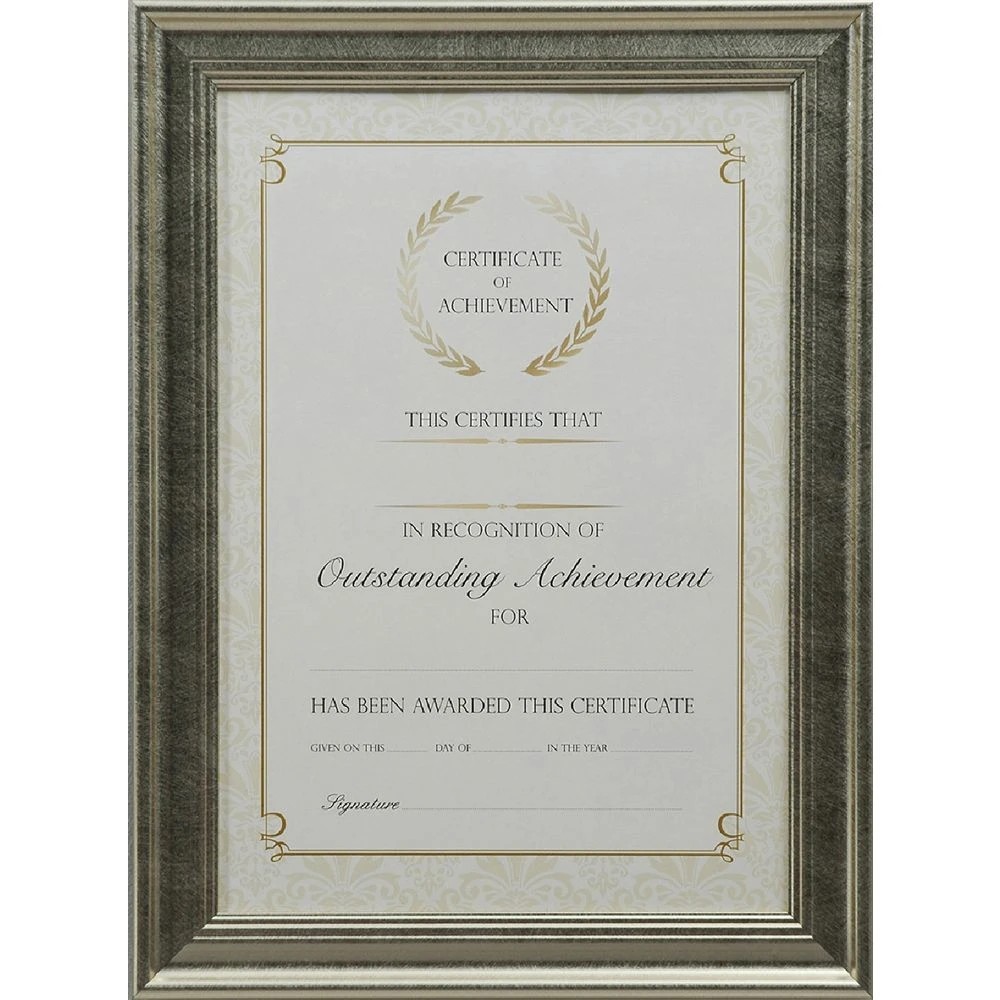 1 A4 Certificate Frame Gold, 1 of 5