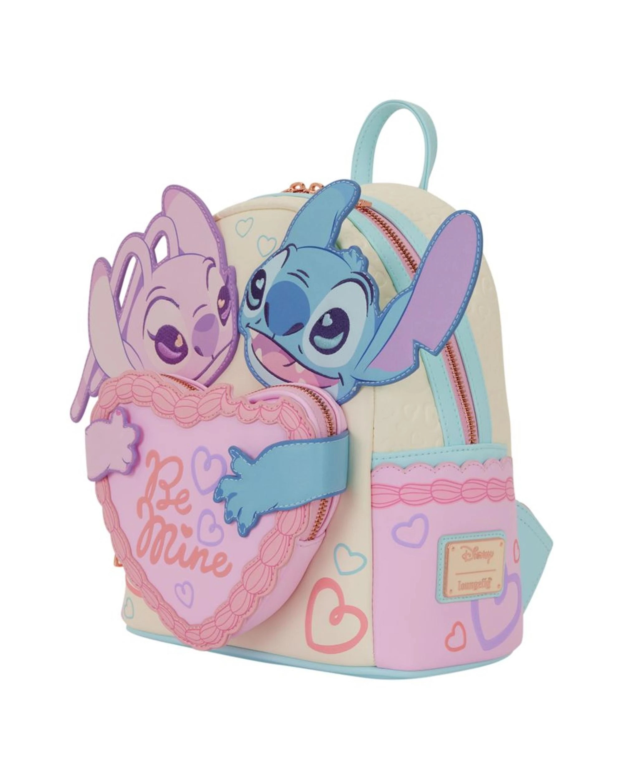 2 Loungefly Lilo and Stitch: Stitch and Angel "Be Mine" Mini Backpack, 2 of 4