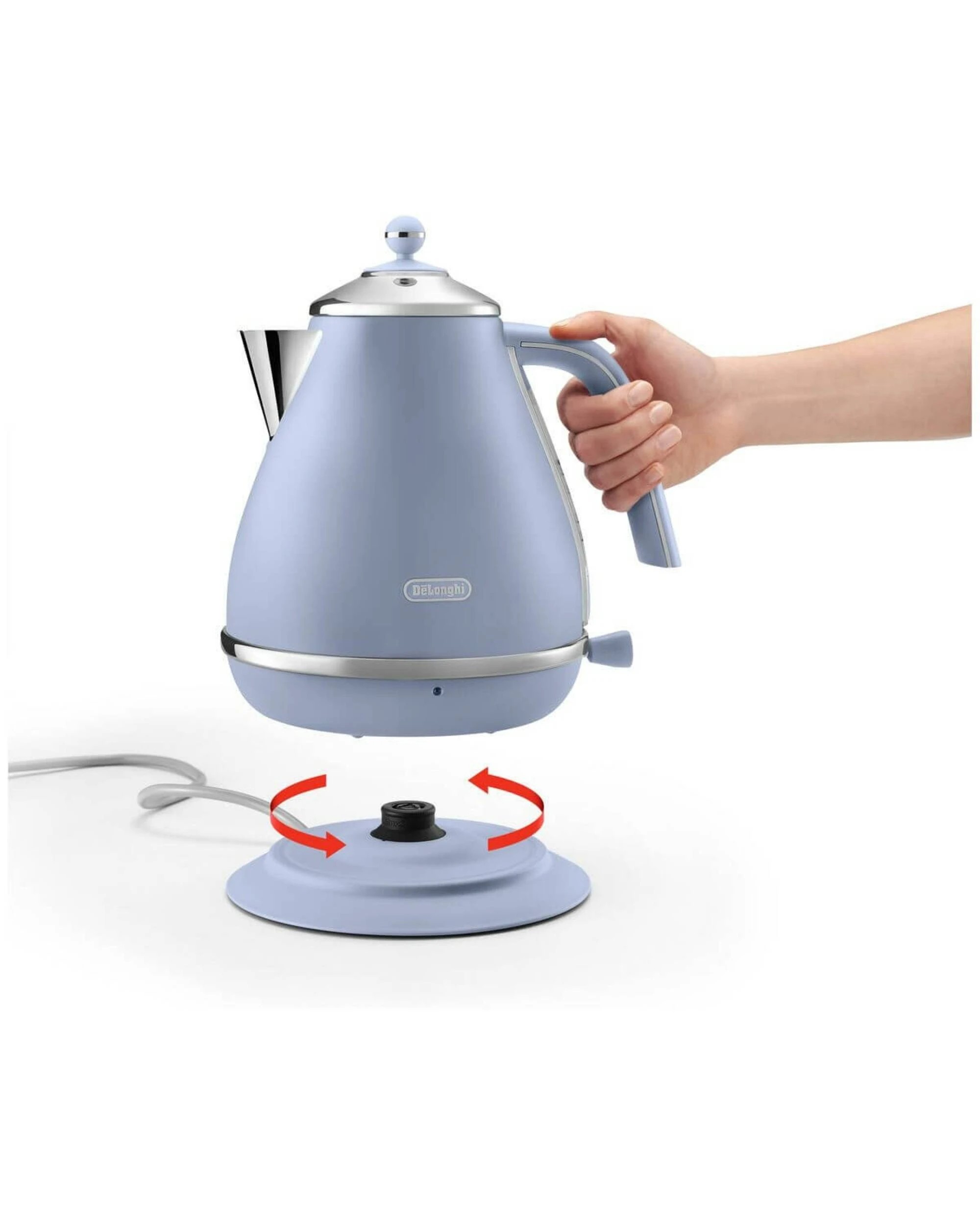 3 De'Longhi The Icona Capitals 1.7L Kettle Amsterdam Blue, 3 of 5