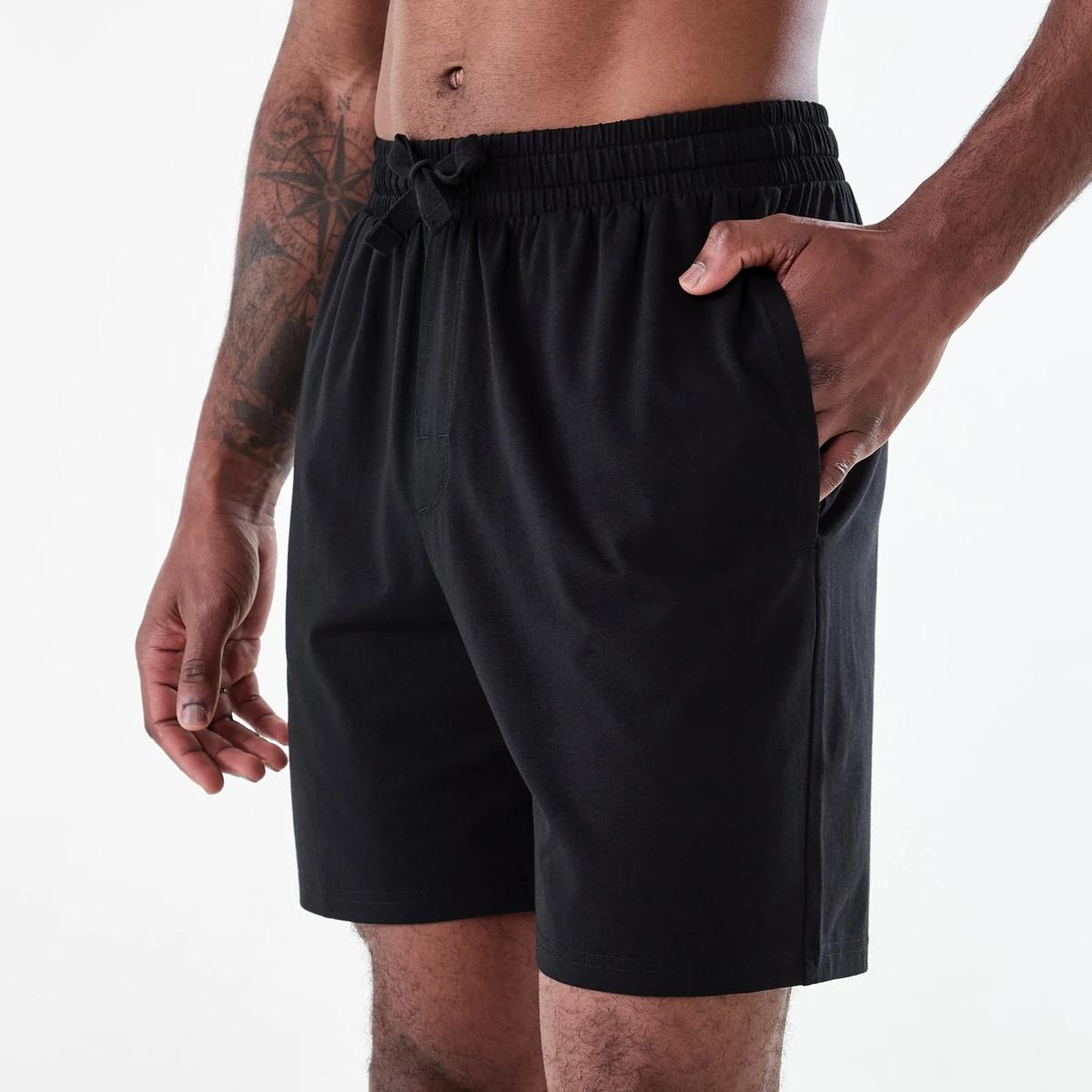 2 Cotton Elastane Shorts BLACK, 2 of 6