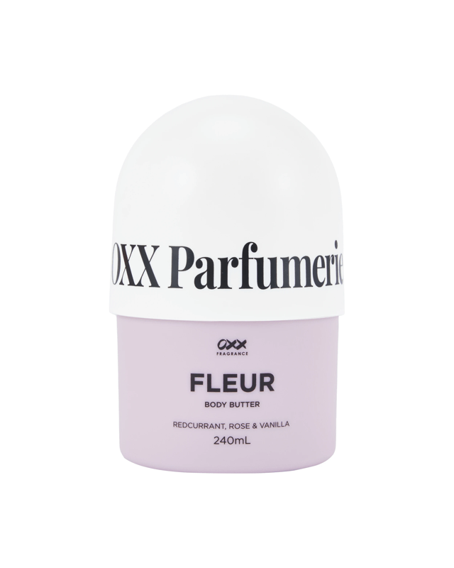 OXX Fragrance Fleur Body Butter 240ml - Redcurrant, Rose & Van