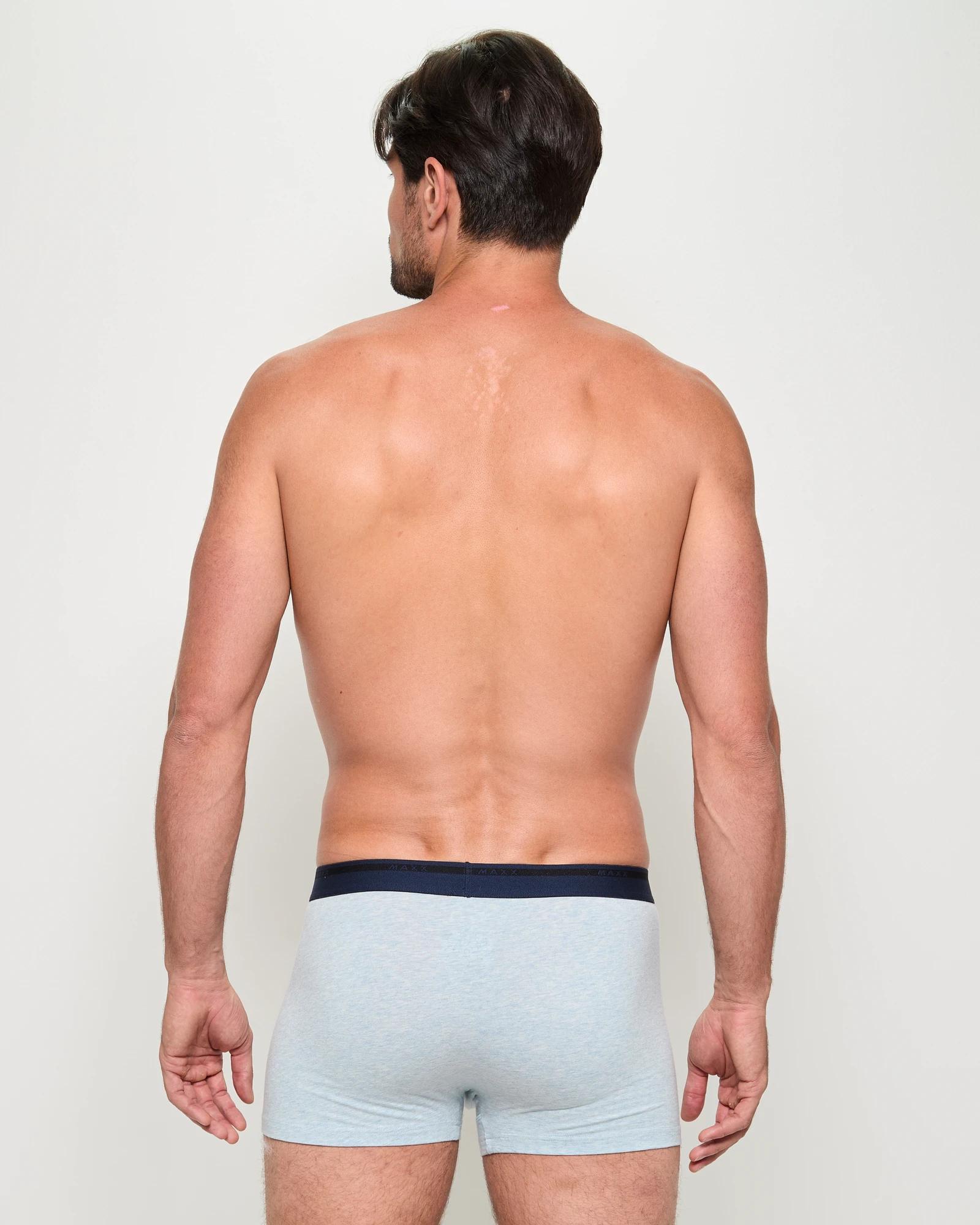 3 3 Pack Australian Cotton Blend Hipster Trunks - Maxx BLUES, 3 of 3