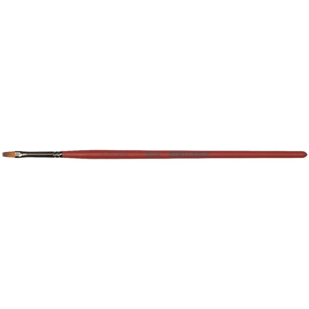 3 Born Flat Taklon Paintbrush Size 0, 3 of 3